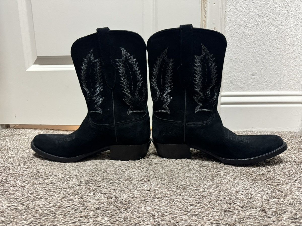 Black nubuck/roughout ropers