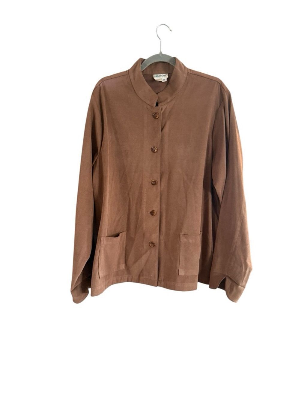 Coldwater Creek Women's Coldwater Creek Brown Button-Front Blazer Jacket XL Size XL / US 12-14 / IT 48-50 - 2 Thumbnail