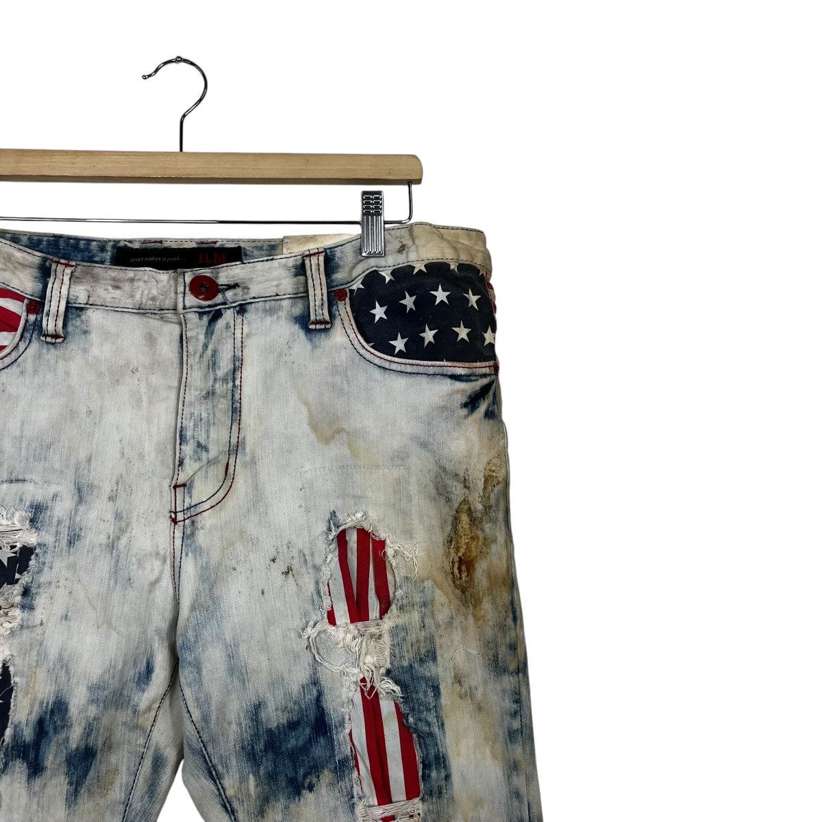 Jean Vintage ILDF Punk Distressed Motive Denim Size US 34 / EU 50 - 5 Thumbnail
