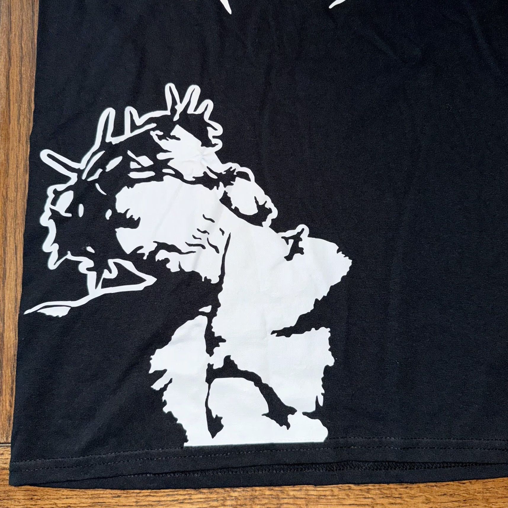 Doublet Mortality T Shirt Small Black Jesus Christ Religious Crucifix Cross Double Sided Size US S / EU 44-46 / 1 - 2 Thumbnail