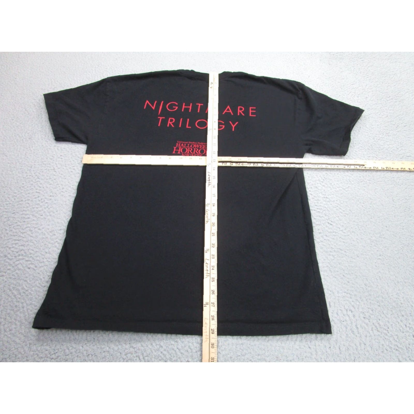 Vintage Halloween Horror Nights Shirt Men L Black The Weeknd Nightmare Trilogy Gothic Size US L / EU 52-54 / 3 - 7 Thumbnail
