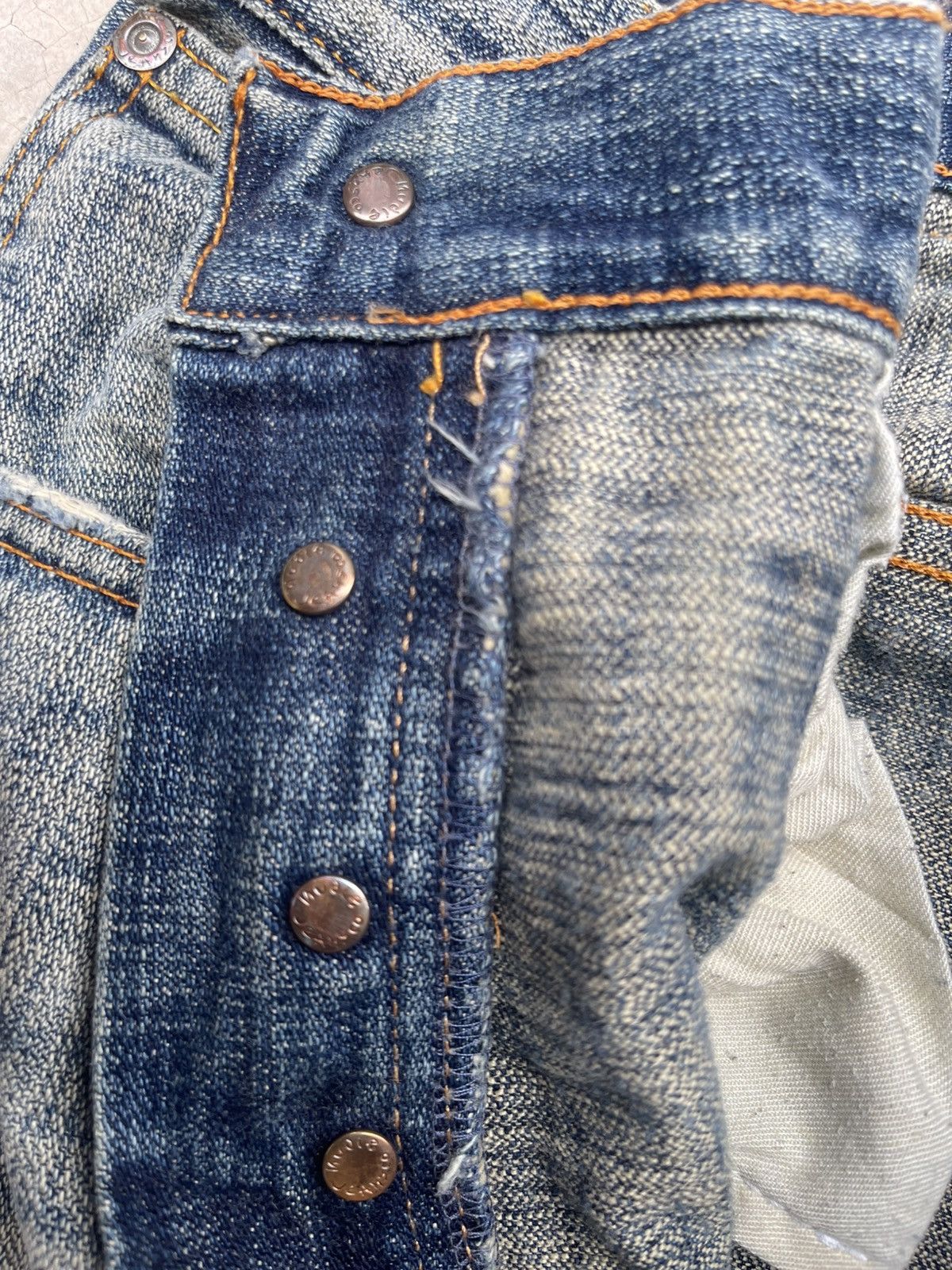 Nudie Jeans Nudie Jeans Co. Even Steven "Heaven Broken Blue" Distressed Size US 32 / EU 48 - 13 Thumbnail