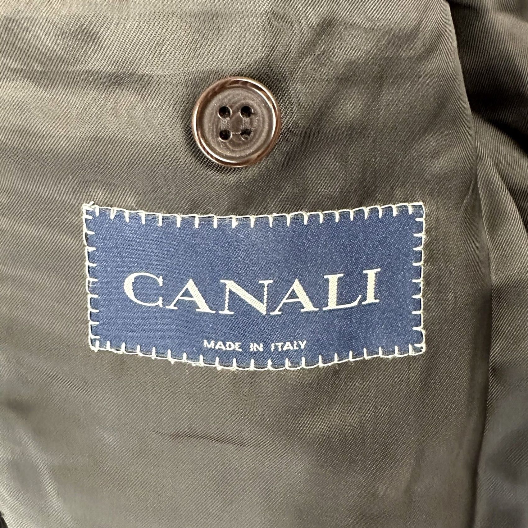 Canali Canali Blazer Wool Stripe Brown 42L Single-Breasted Notch Lapel Men Regular EUC XS? Size 42R - 5 Thumbnail