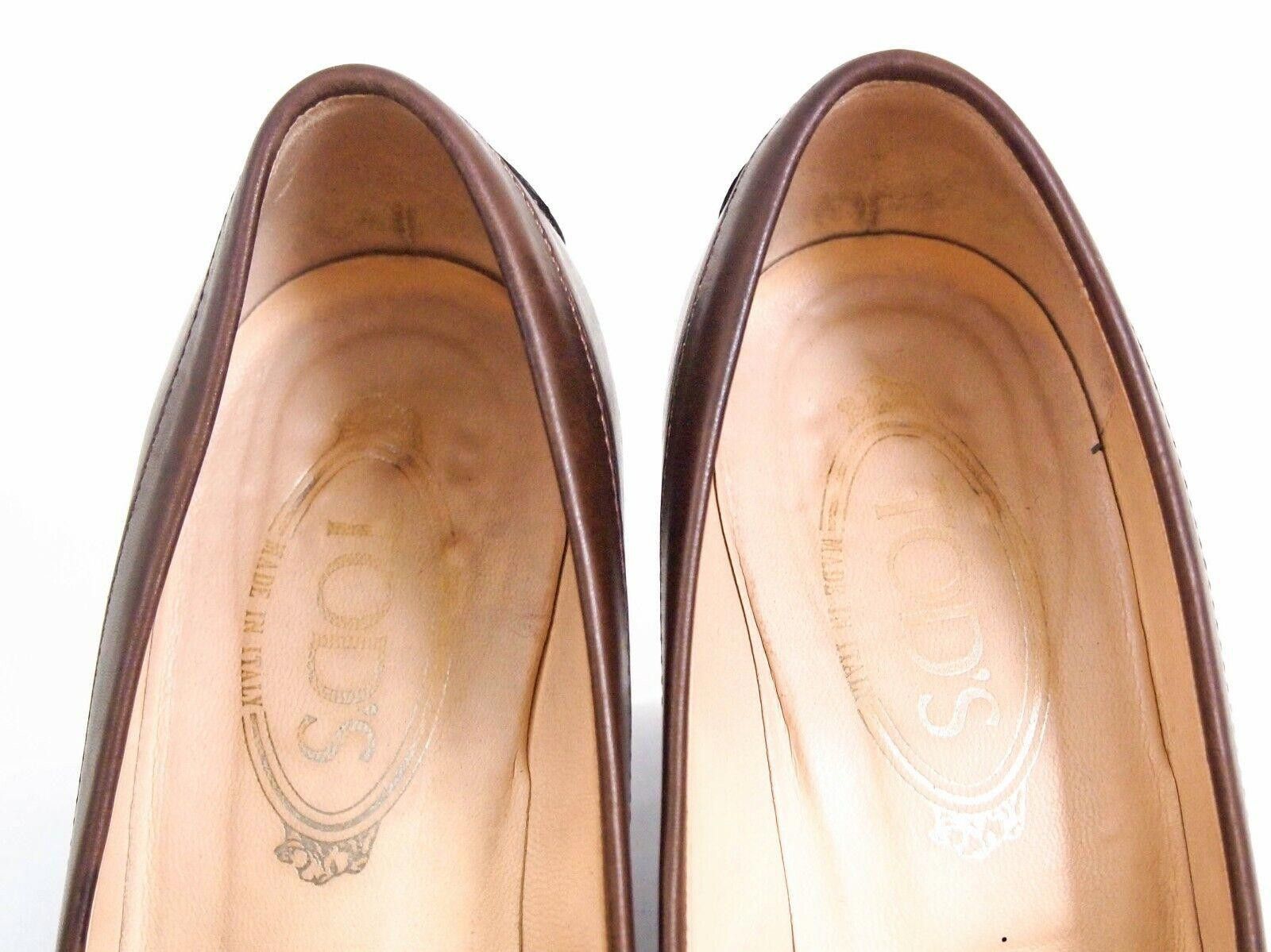 Tod's Tod's Mid Heels Pumps Brown Leather US 10 EU 40 Size US 10 / IT 40 - 5 Thumbnail