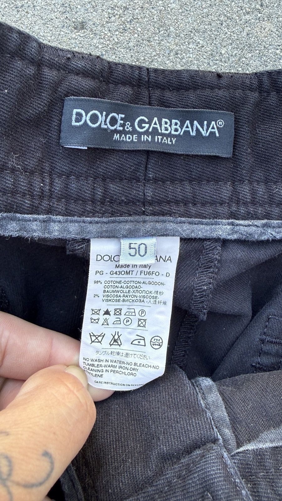 Dolce & Gabbana Dolce Gabbana Black Cargo Pants y2k Size US 35 - 4 Thumbnail