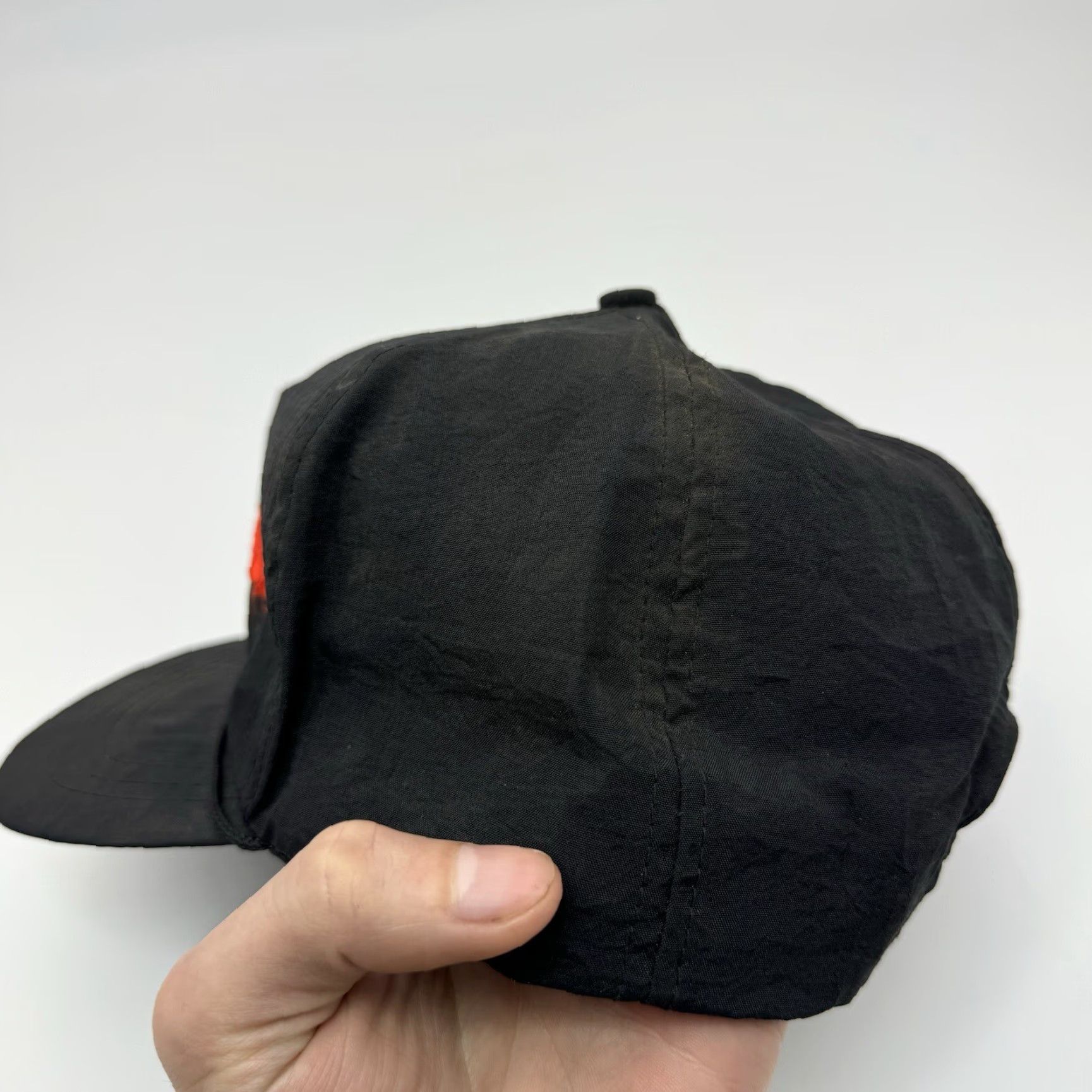 Etro VINTAGE Snapback Hat Magntuade Promo Cigarette Black Nylon Spelletout 90s Retro 80s Men Adjustable Baseball Cap Black Mens Size ONE SIZE - 6 Thumbnail
