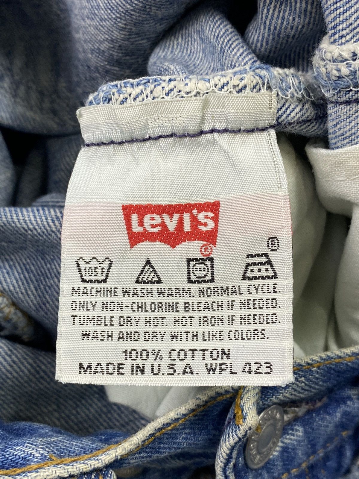 Levi's Vintage Clothing size 29x32 vintage 90s levis 501 blue jeans pant Size US 29 - 7 Thumbnail