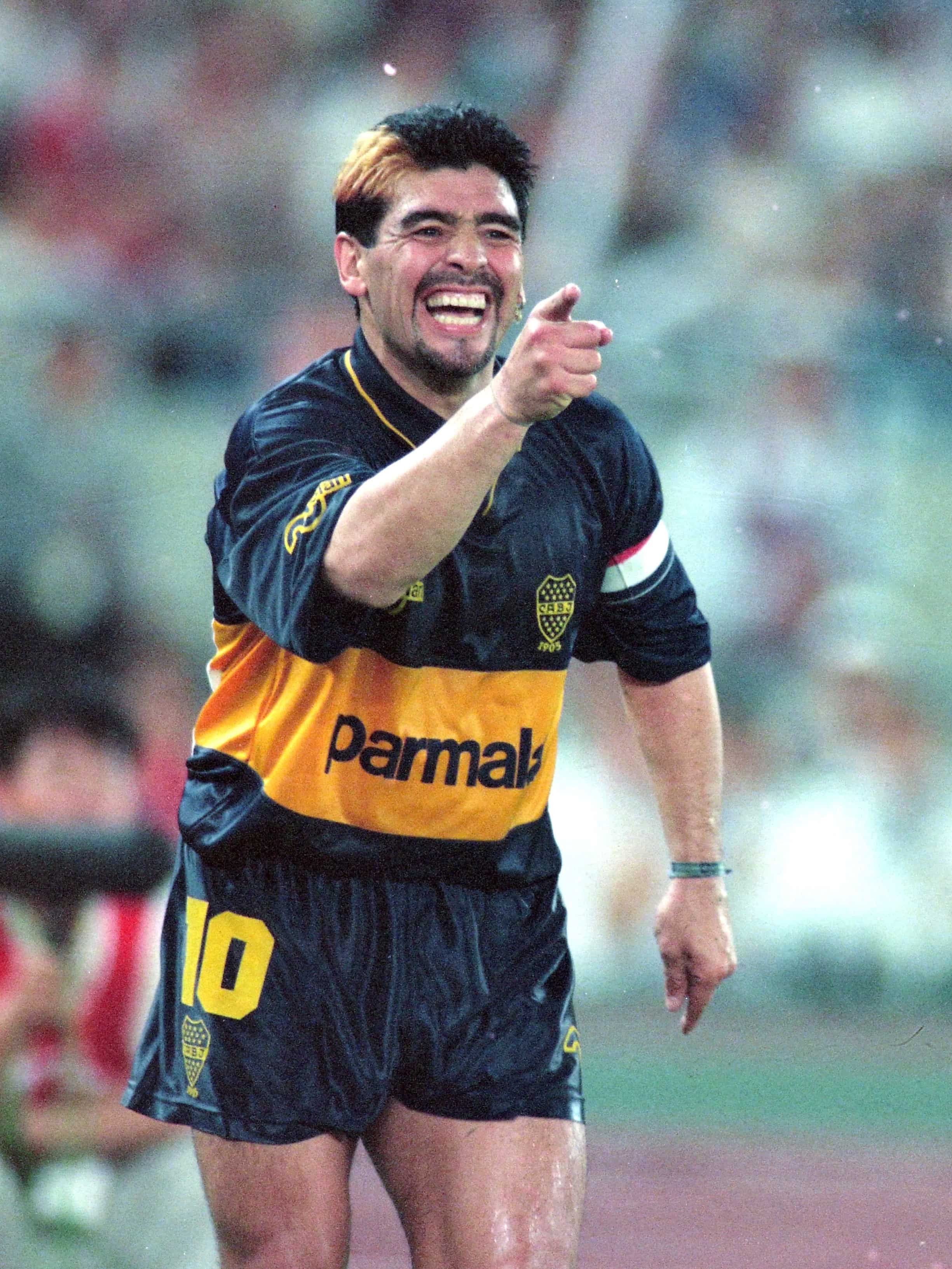 Vintage Boca Junior Home 1994 Maradona#10 Soccer Jersey Size US L / EU 52-54 / 3 - 1 Thumbnail