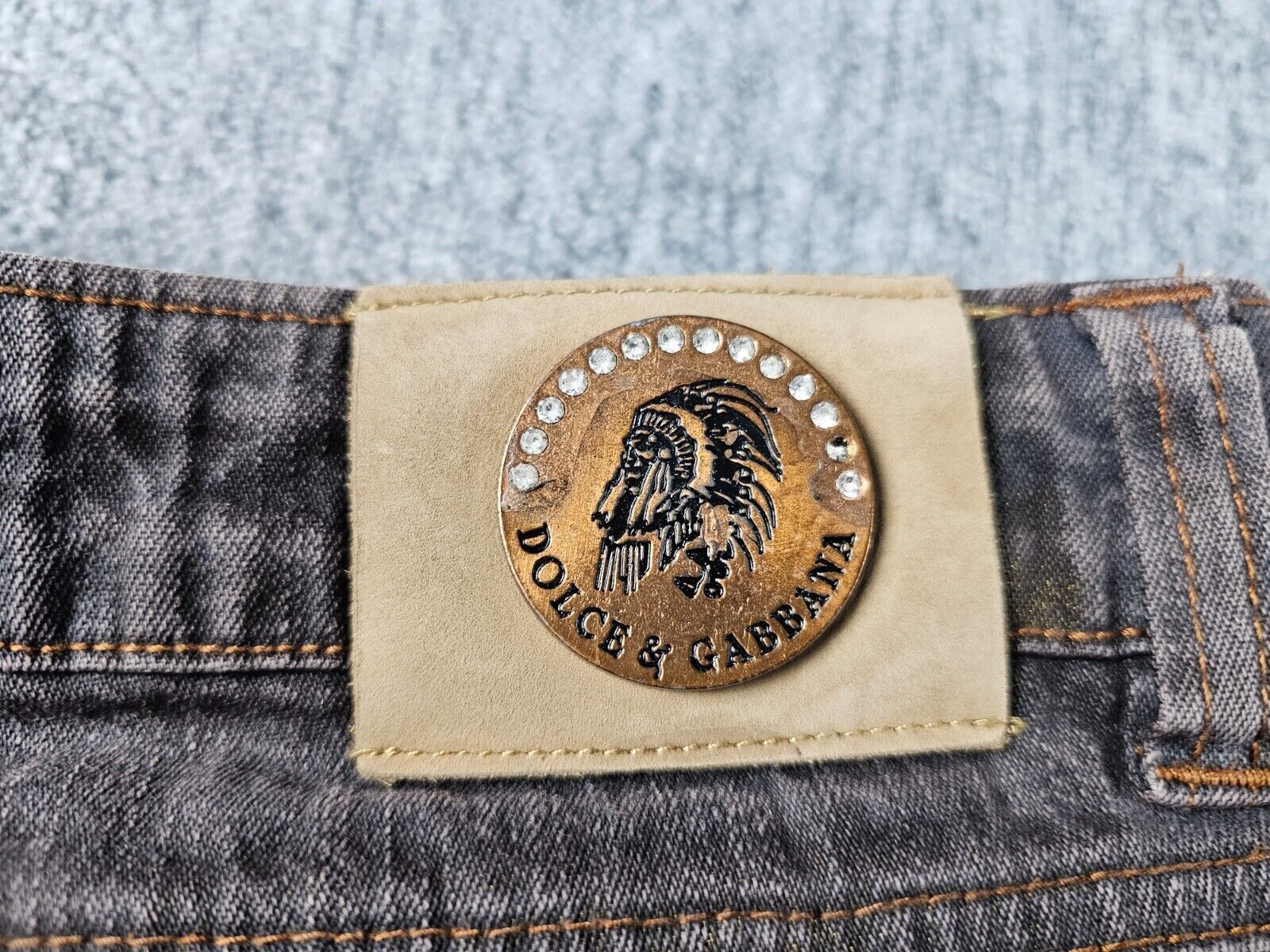 Dolce & Gabbana Vintage Y2K Dolce&Gabbana Gemstone Bell Bottom Jeans 28 Size 28" / US 6 / IT 42 - 9 Thumbnail