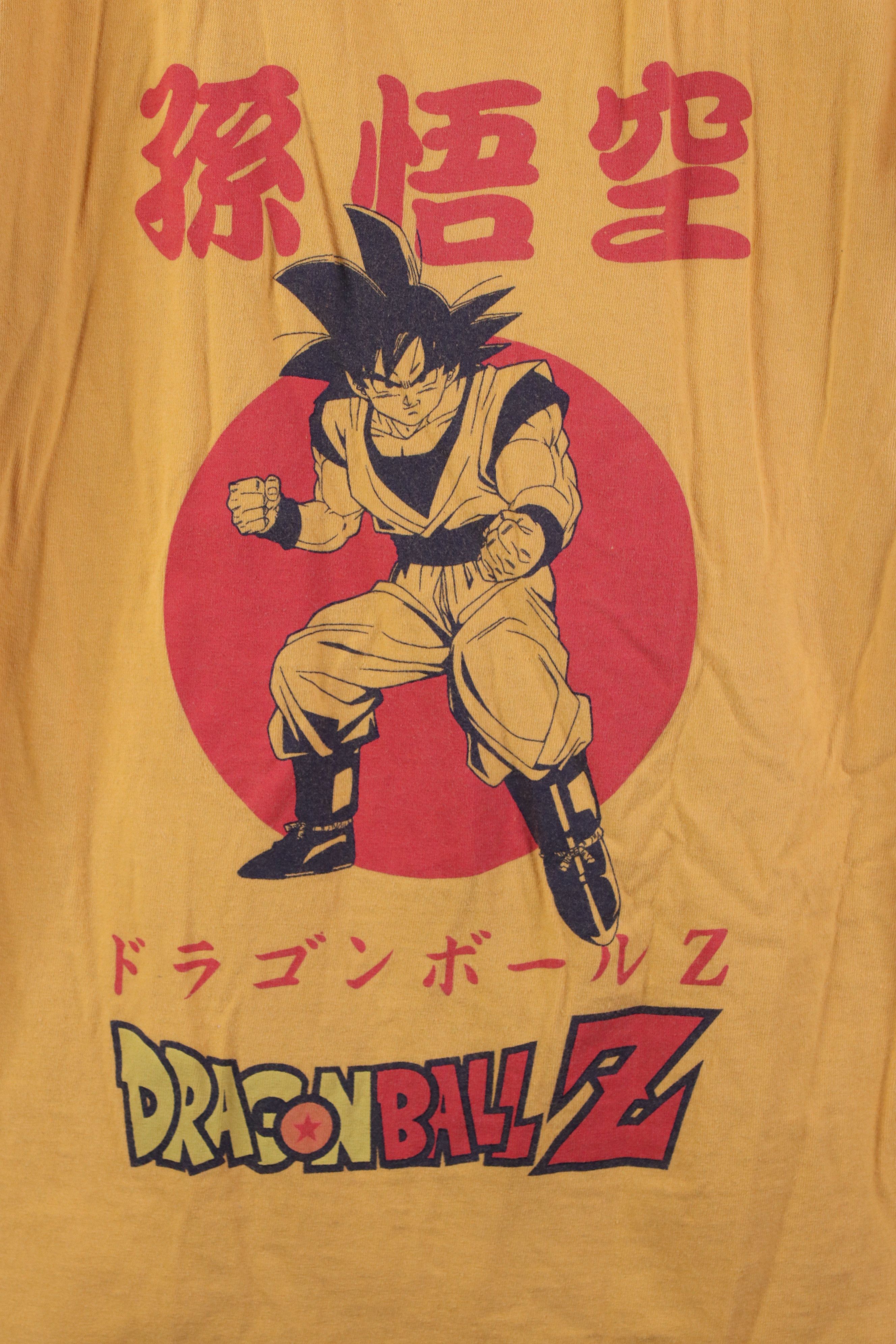 Vintage Retro Y2K Dragon Ball Z Goku Japanese T-Shirt Yellow Gold Size US L / EU 52-54 / 3 - 4 Thumbnail