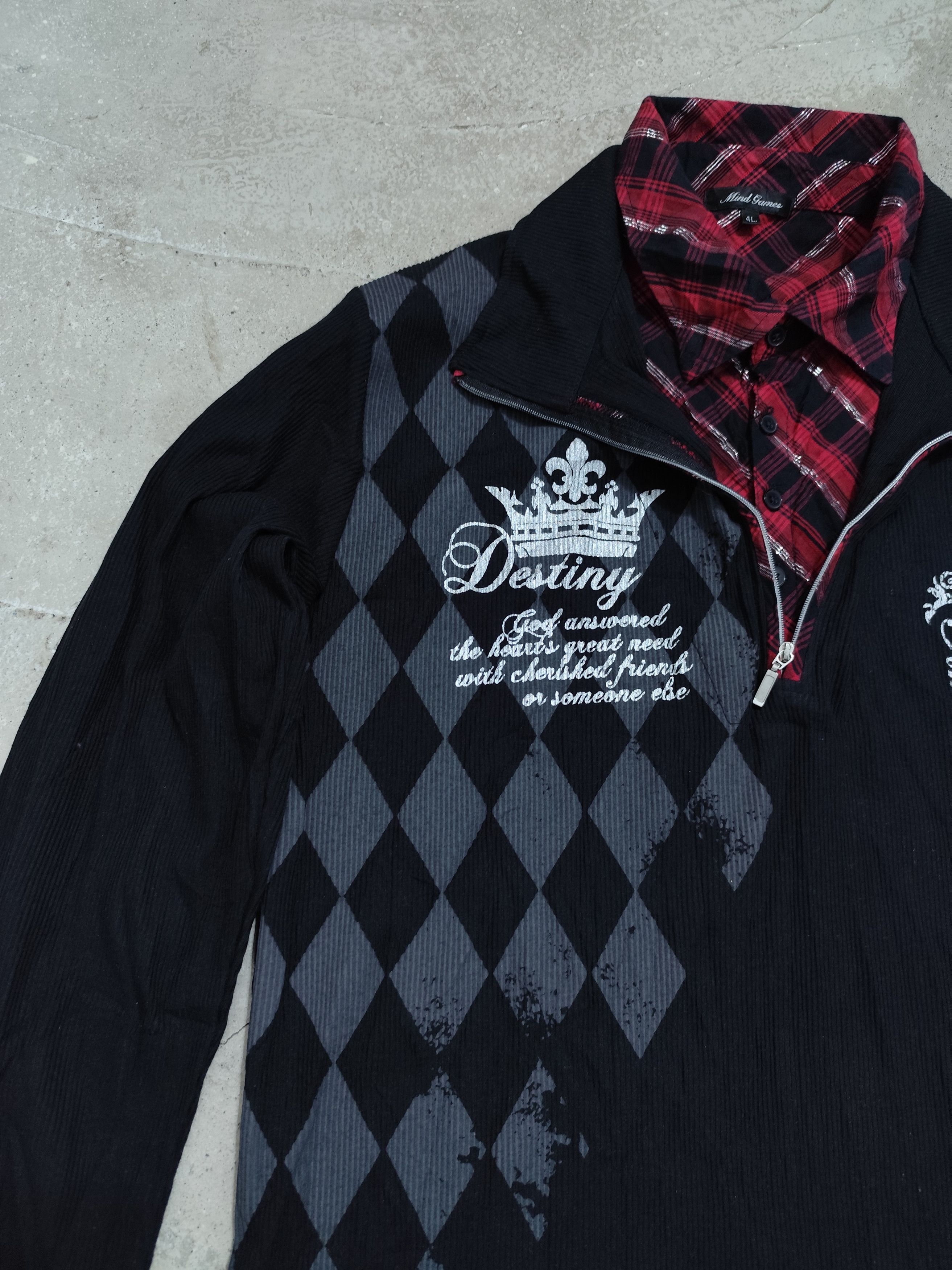 If Six Was Nine Ifsixwasnine style mind games gothic poem collar zip/buttons Size US L / EU 52-54 / 3 - 2 Thumbnail