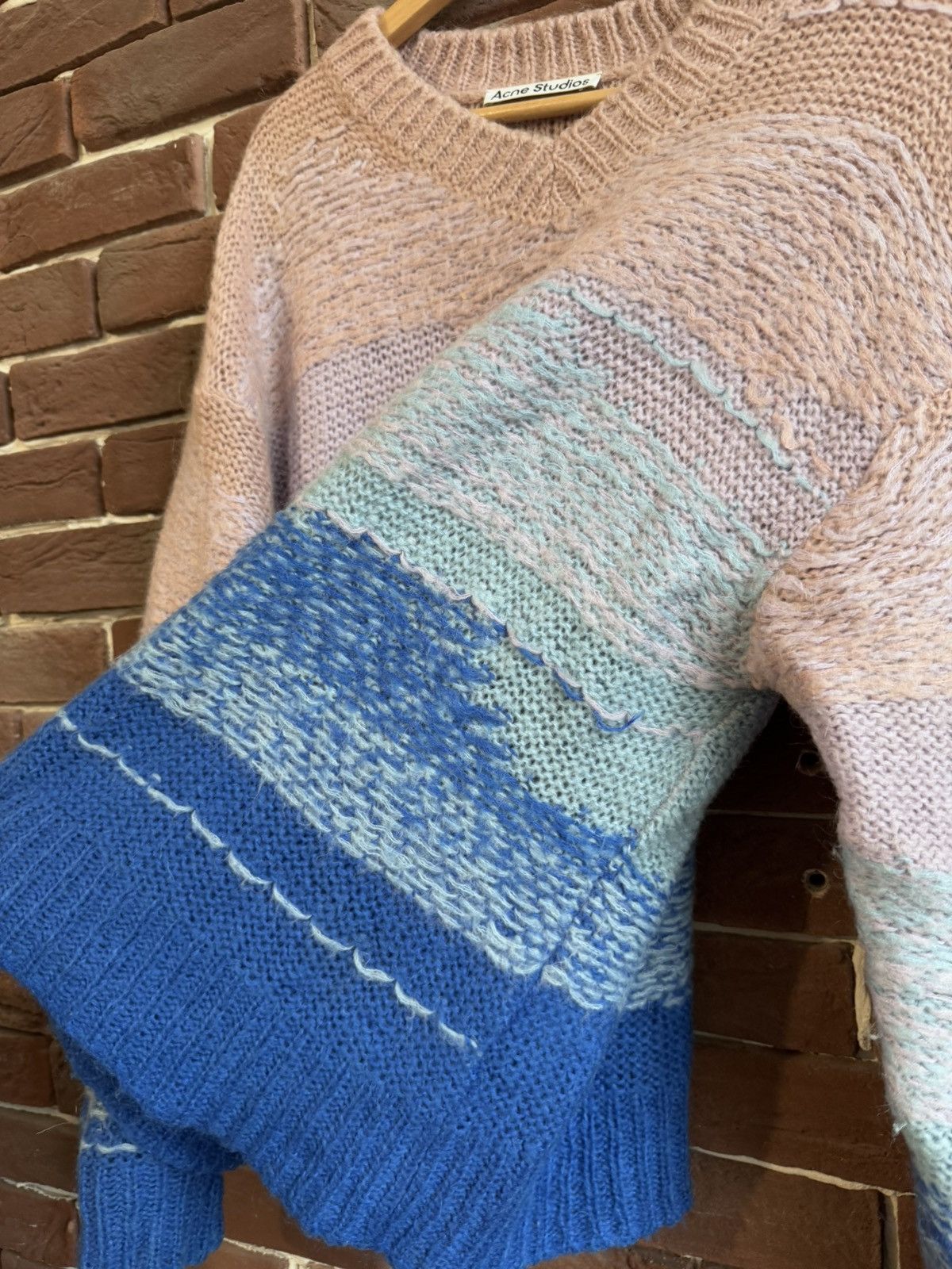 Acne Studios Acne Studios Designer Mohair Knit Sweater Blue Pink Grail Size US M / EU 48-50 / 2 - 7 Thumbnail