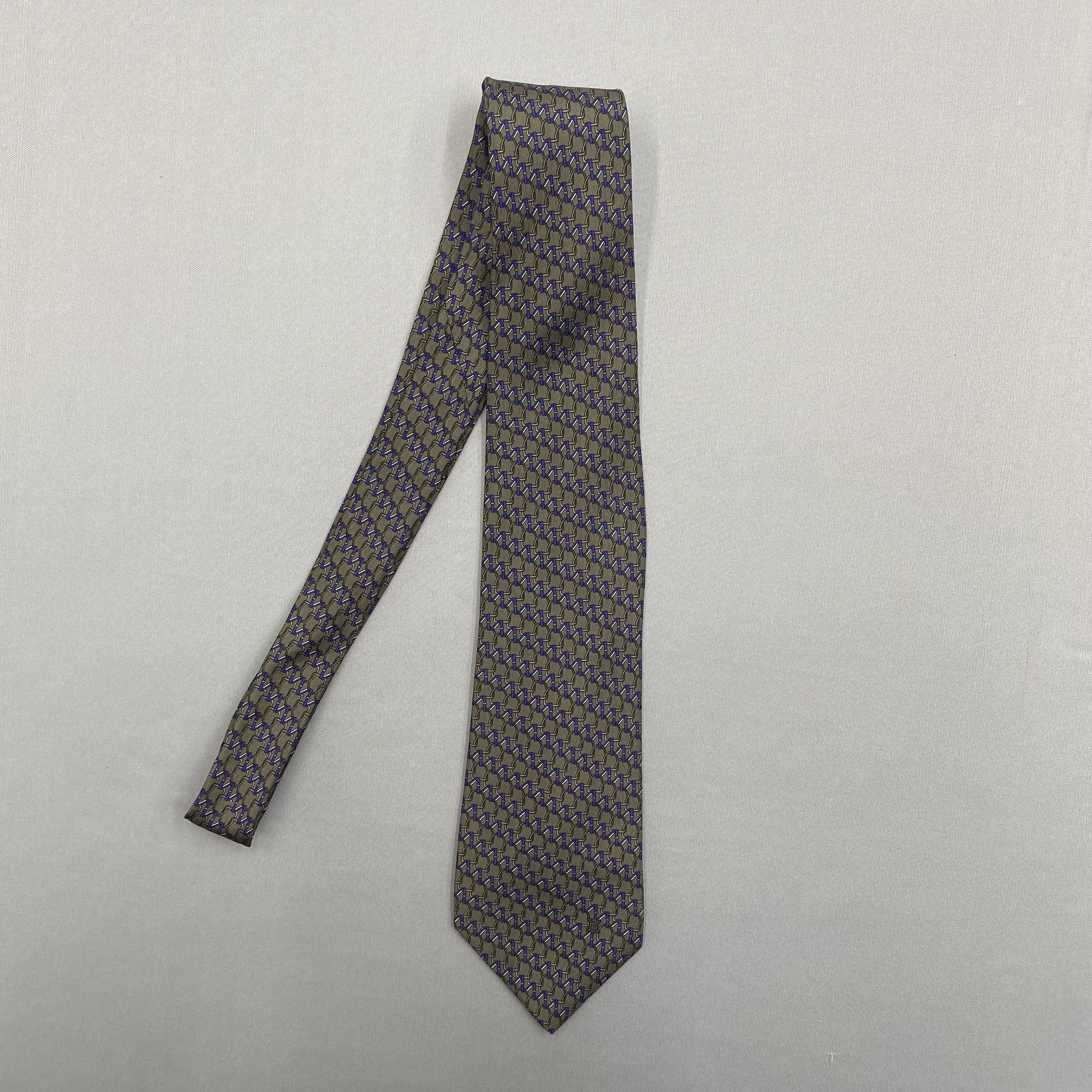 Celine Vintage Celine SILK Necktie Cravate Pure Silk Neck Tie Size ONE SIZE - 4 Thumbnail