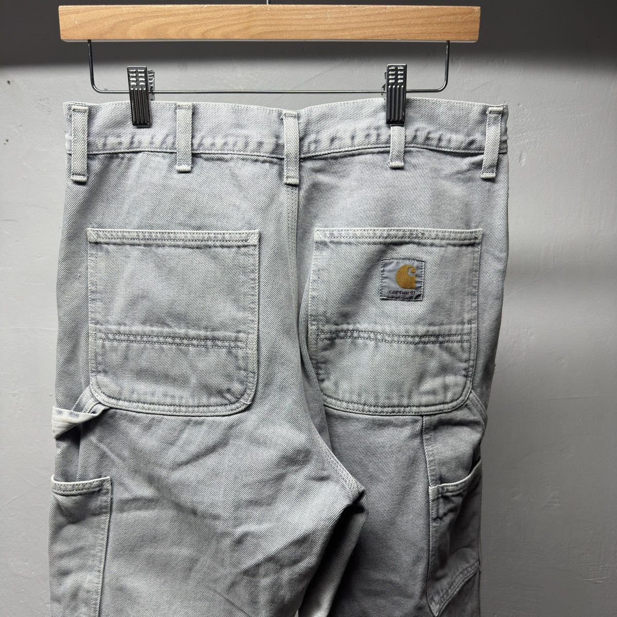 Carhartt Wip Carhartt WIP Faded Grey Single Knee Pants ERD Grunge Chrome Size US 31 - 7 Thumbnail
