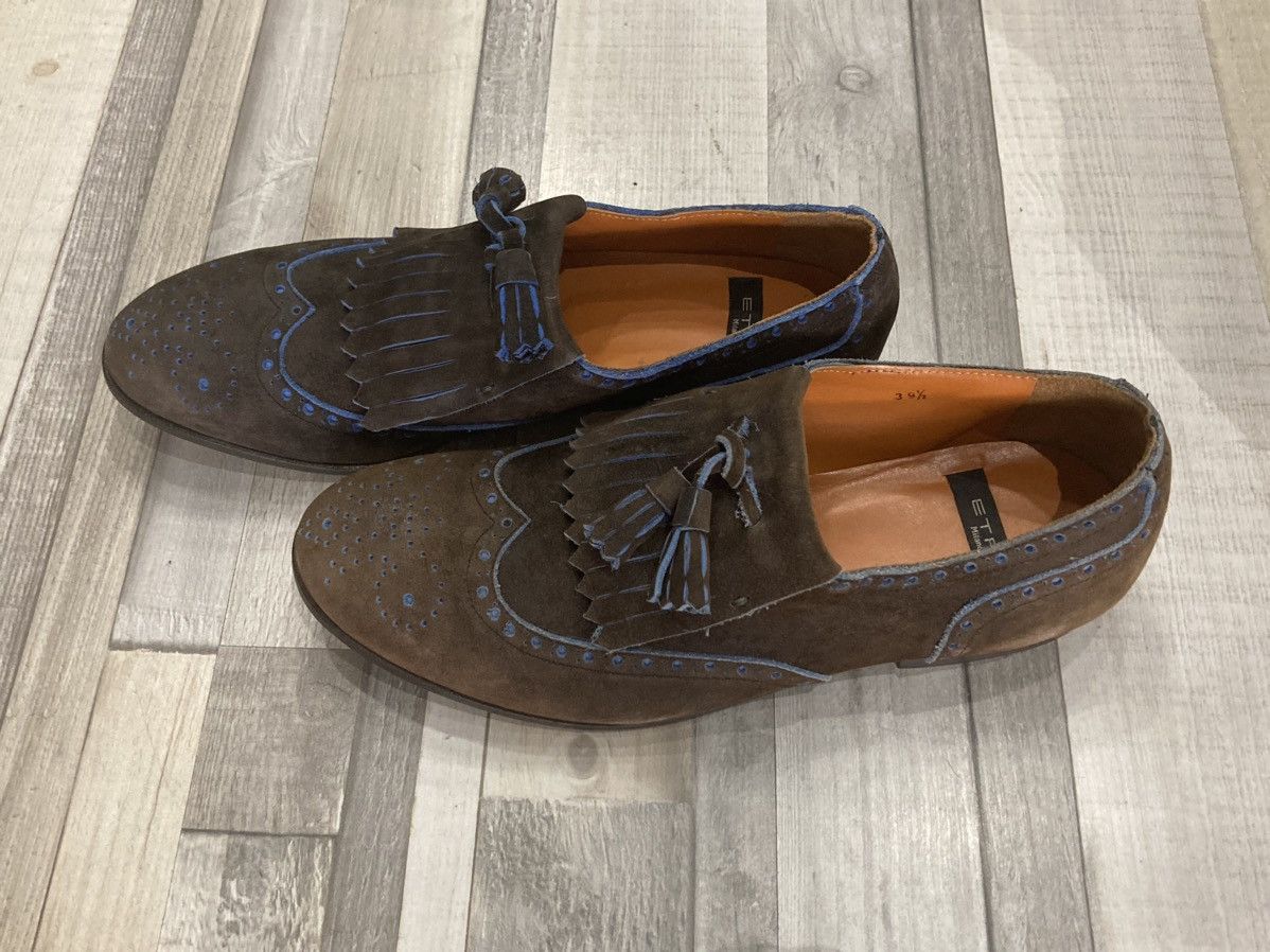 Etro Etro Brown/With Blue Details Flats Size US 6.5 / EU 39-40 - 2 Thumbnail
