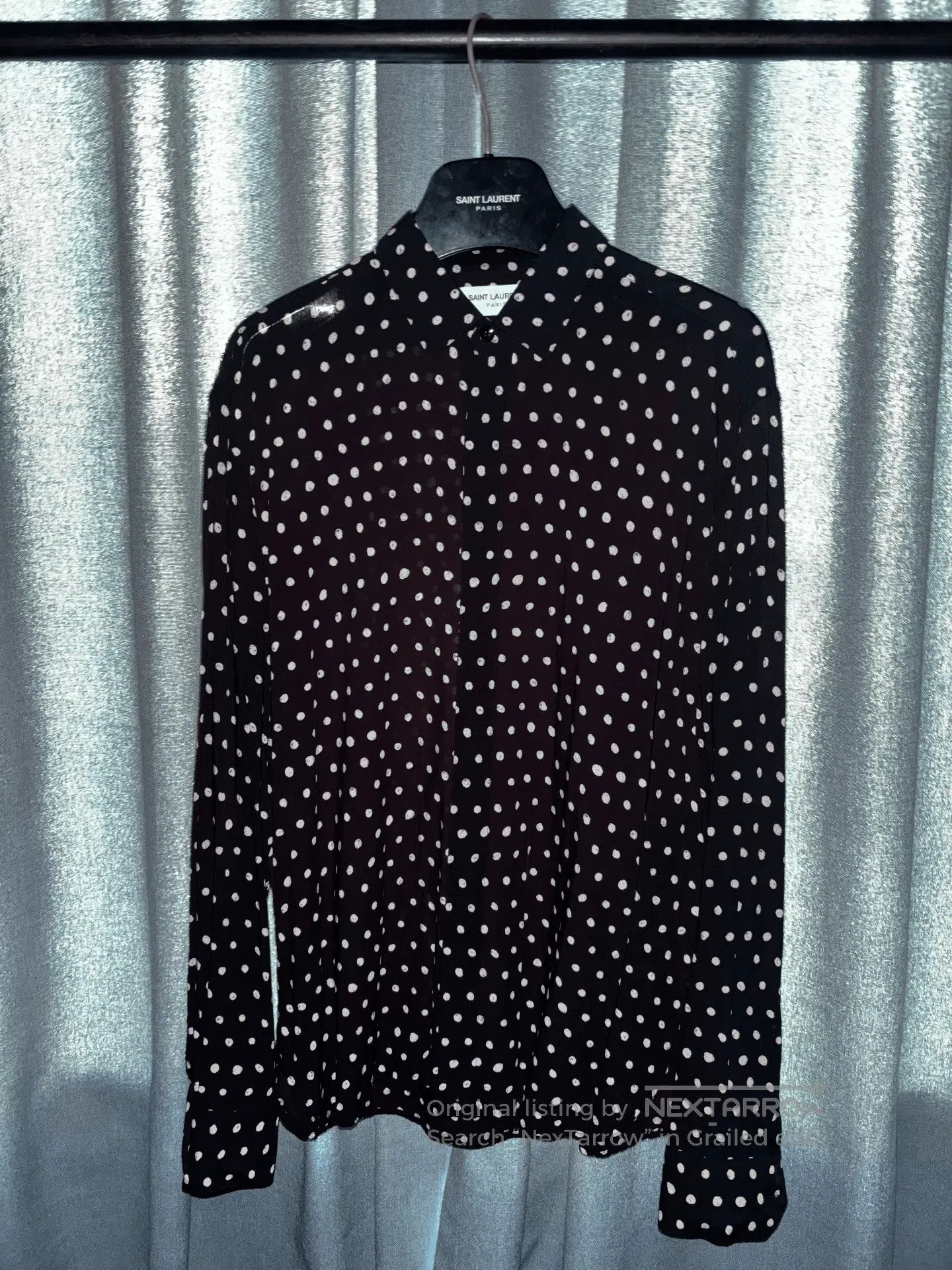Saint Laurent Paris Saint Laurent 2017SS Polka Dot Shirt. Size US M / EU 48-50 / 2 - 1 Thumbnail