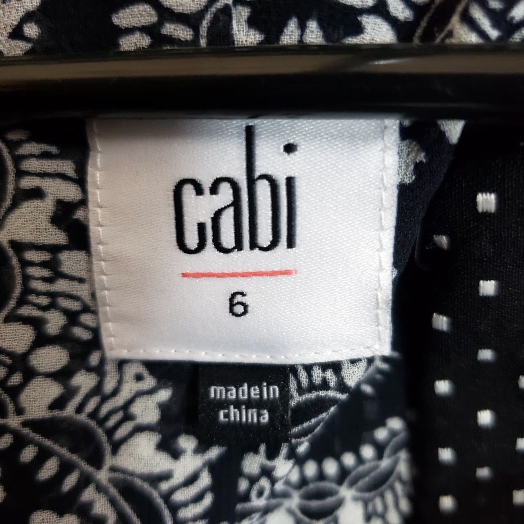 Vintage Cabi 5156 Womens Polka Dot Blazer Jacket Sz 6 Black White 3/4 Sleeve Rayon Blazer Womens Blazer Jacket Size M / US 6-8 / IT 42-44 - 6 Thumbnail