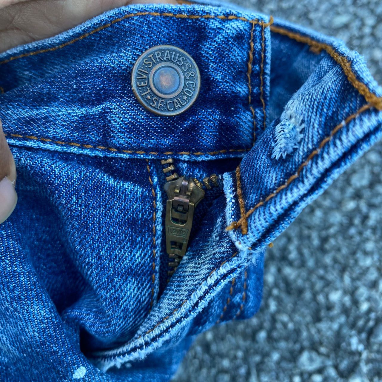Levi's Vintage Levis 508 Dot Colour Distressed Denim Size US 31 - 12 Thumbnail