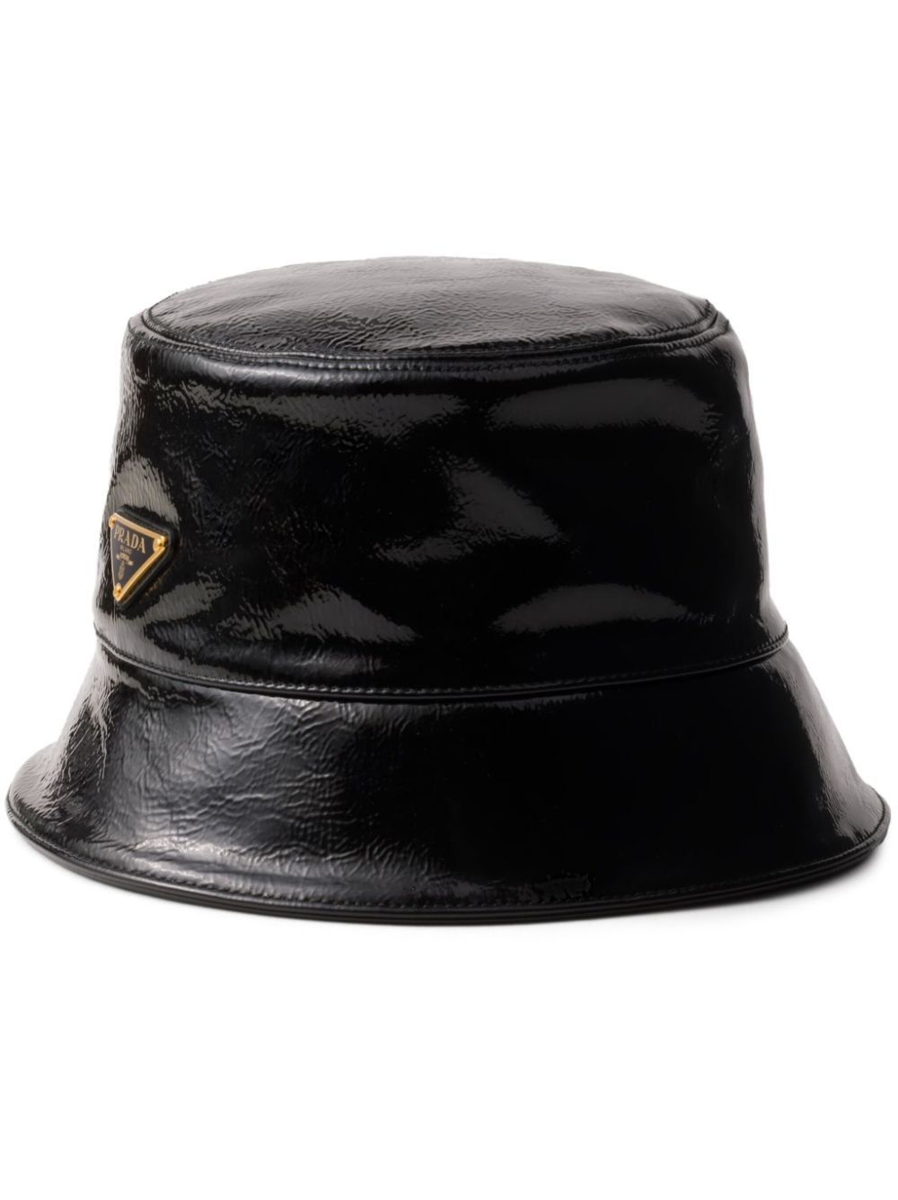 Prada PATENT LEATHER BUCKET HAT Size ONE SIZE - 1 Thumbnail