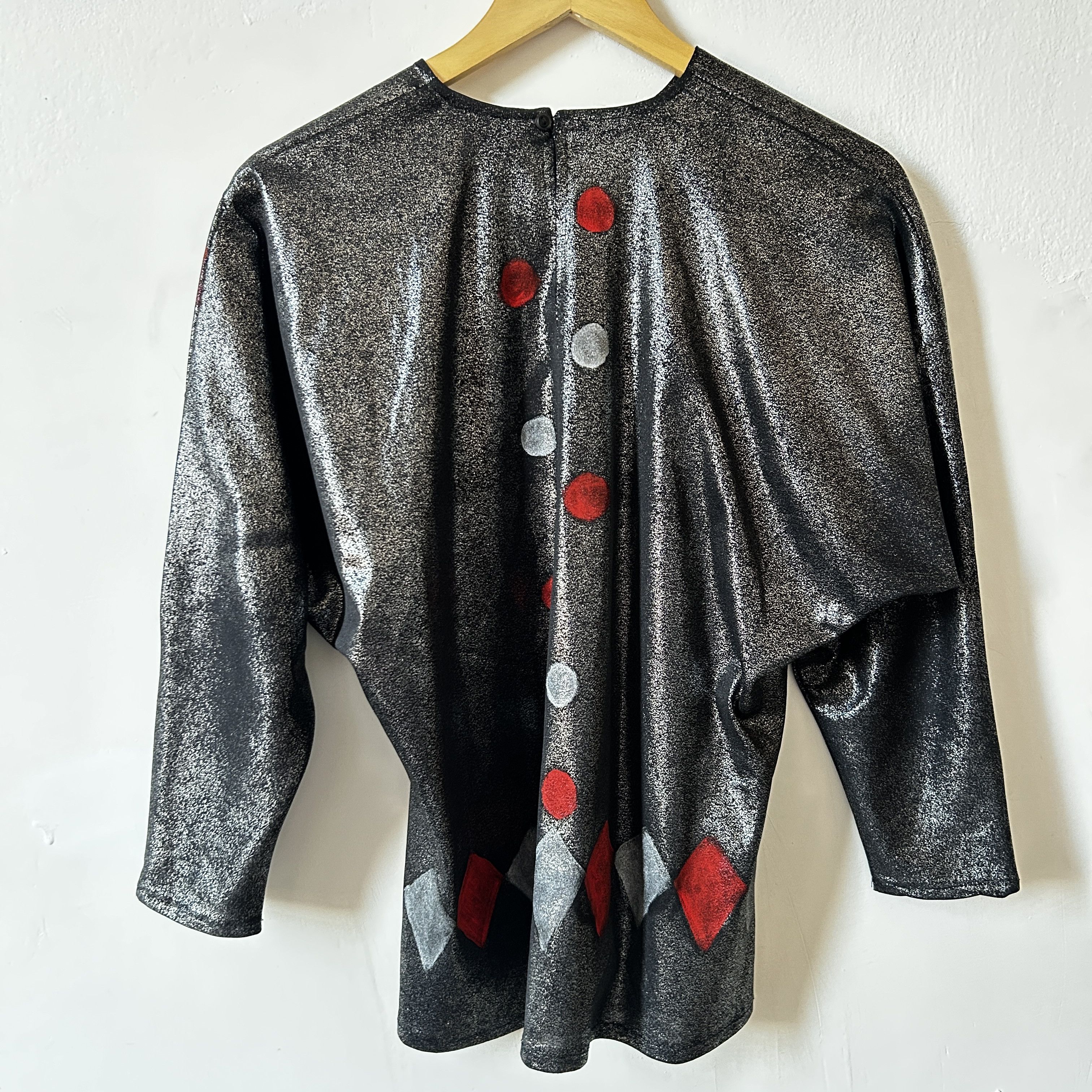 Custommade Custommade Polka Dot Argyle Harlequin Metallic Blouse Size L / US 10 / IT 46 - 12 Thumbnail