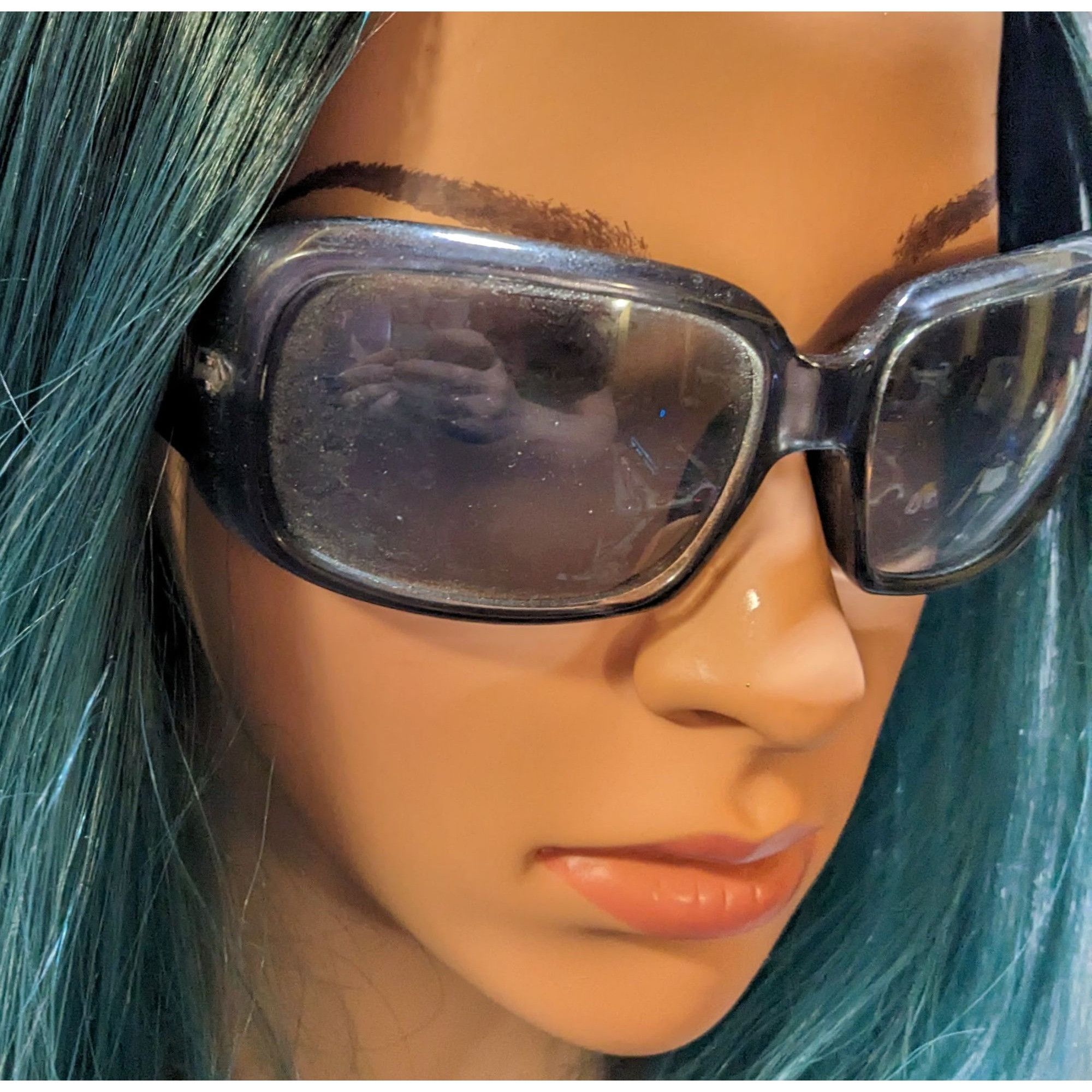 Other D6 Retro Dark Grey Metallic Unisex Sunglasses Size ONE SIZE - 8 Thumbnail