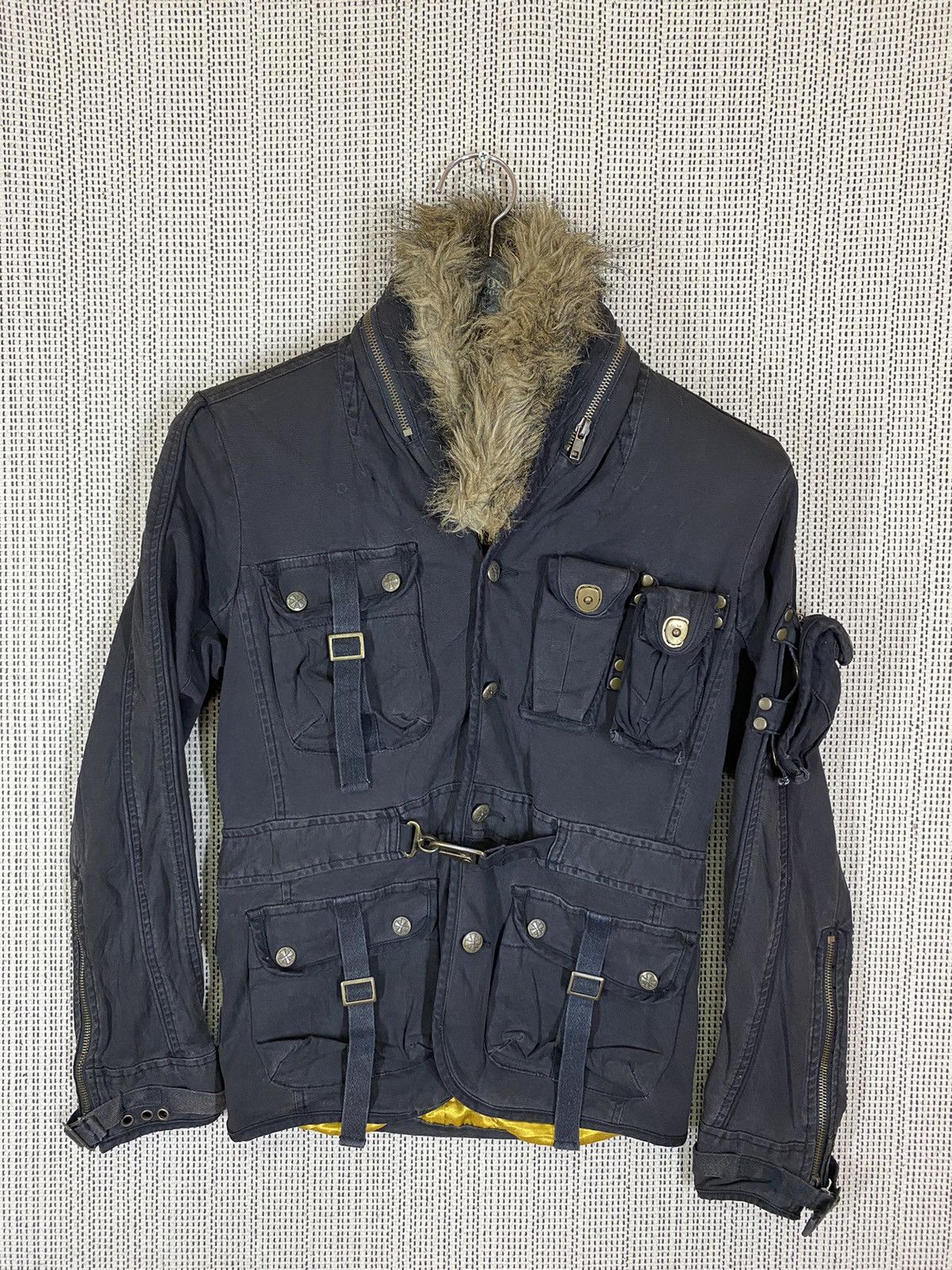 GOSTAR DE FUGA × If Six Was Nine × semanticdesign ‼️MILITARY BOMBER JACKET MULTIPOCKET COLLAR FUR‼️ Size US M / EU 48-50 / 2 - 1 Thumbnail