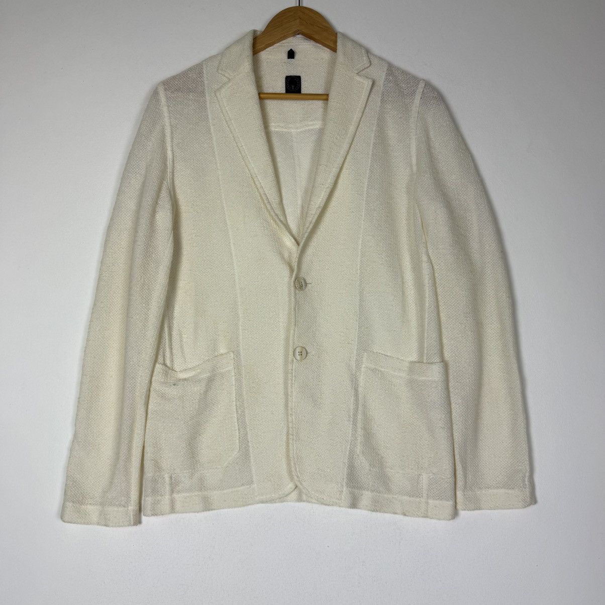 Tonello CLAUDIO TONELLO Cream Cardigan Size US M / EU 48-50 / 2 - 1 Thumbnail