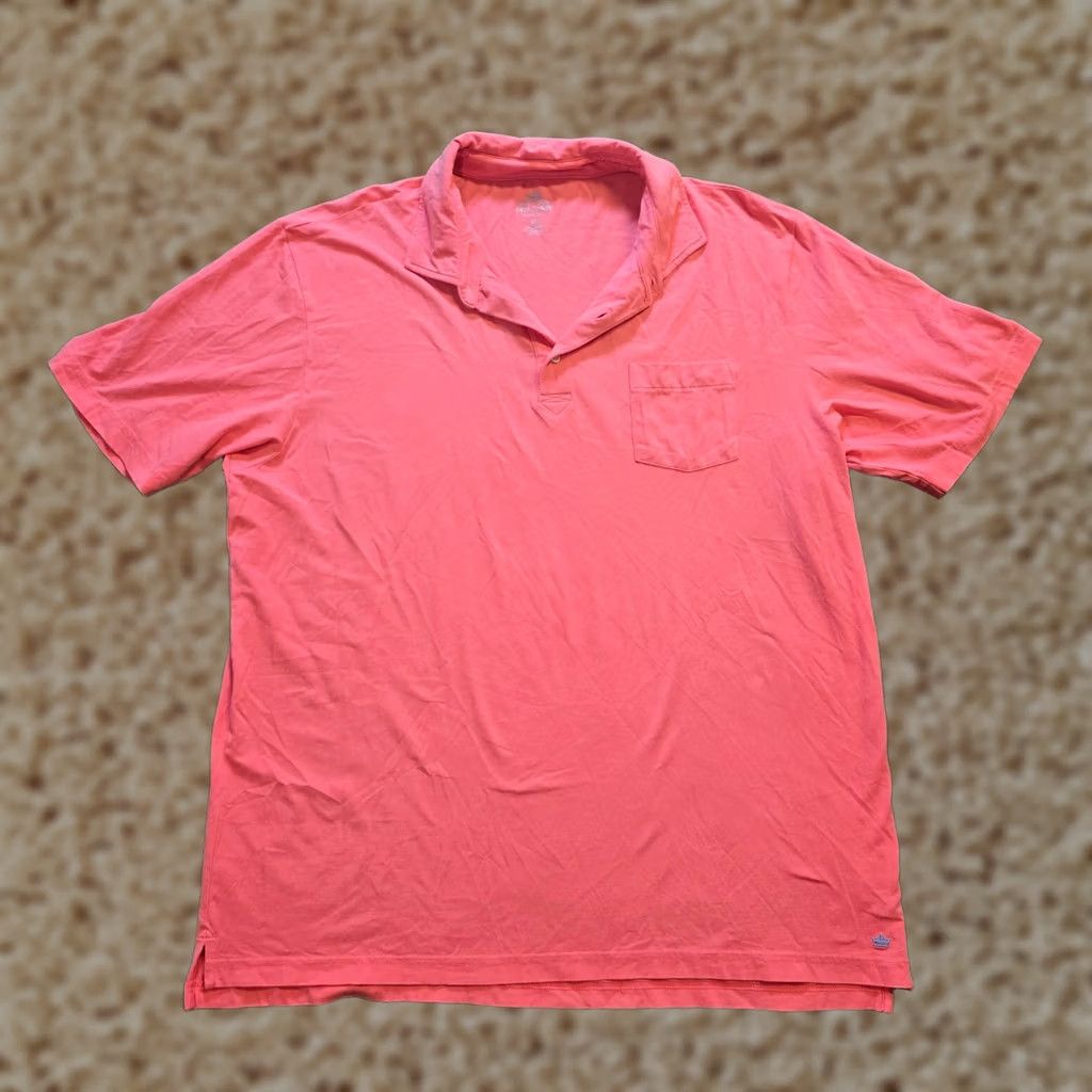 Peter Millar Peter Millar Polo Shirt Men XL Pink Orange Stretch Short Sleeve Golf Casual Size US XL / EU 56 / 4 - 1 Thumbnail