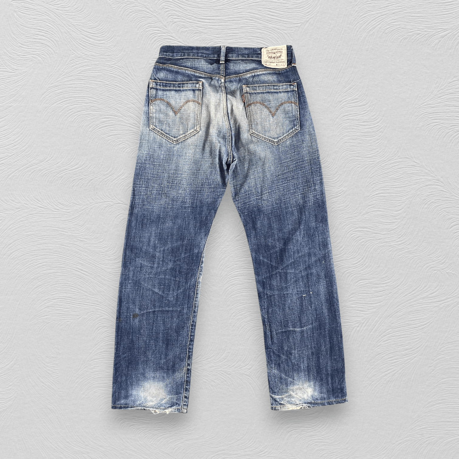Levi's Vintage Levis 553 Jeans Faded Blue Denim KJ3393 Size US 31 - 2 Thumbnail