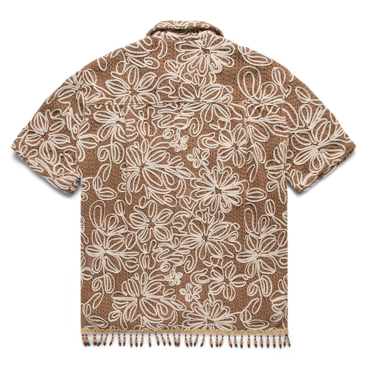 トップス Andersson Bell FLOWER JACQUARD SHIRTS Andersson Bell Women's Daisy Jacquard Floral Shirt in Red