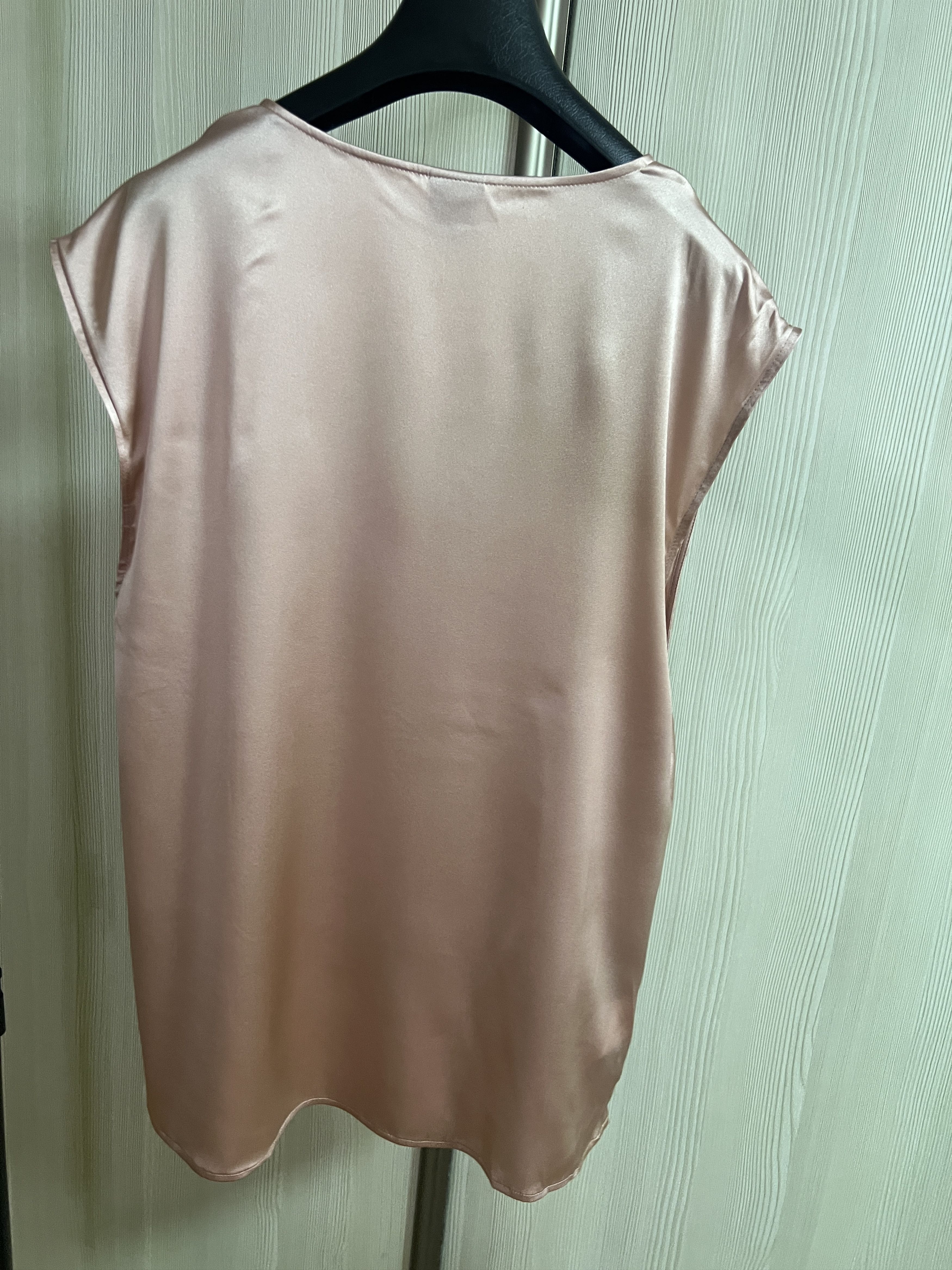 Pinko Pinko Women’s Sleeveless Blouse/Top, Pink Silk Blend Size L / US 10 / IT 46 - 6 Thumbnail