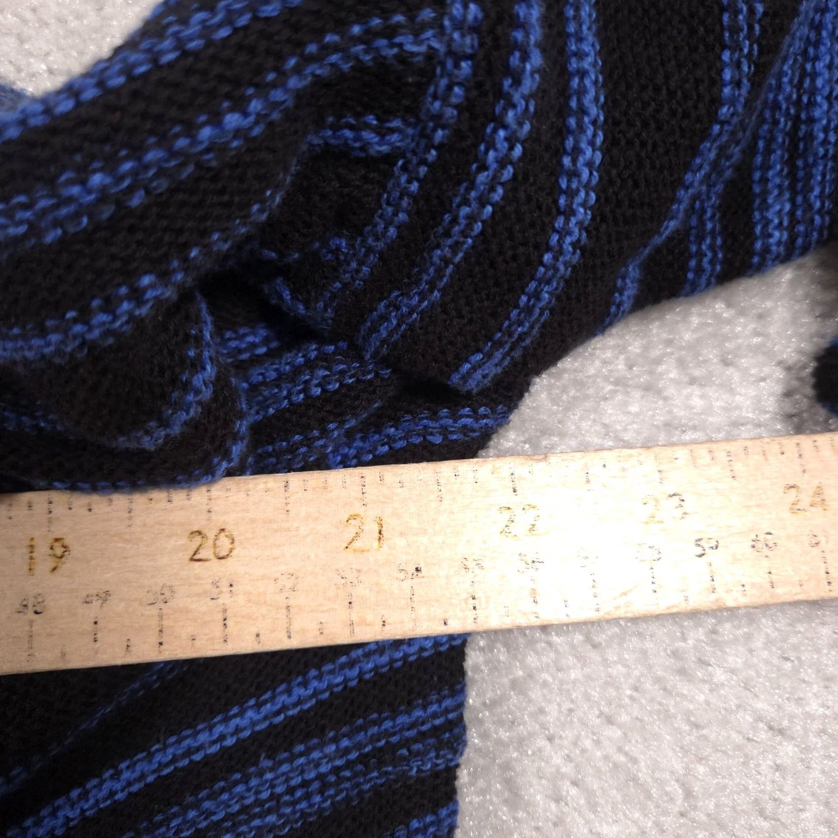 Vintage Weekends by Chico's Sweater Womens 2 Black 100% Cotton Striped Knit Pullover Shirt Pullover Crew Neck 3/4 Sleeve Casual Fall Womens Size XS / US 0-2 / IT 36-38 - 7 Thumbnail