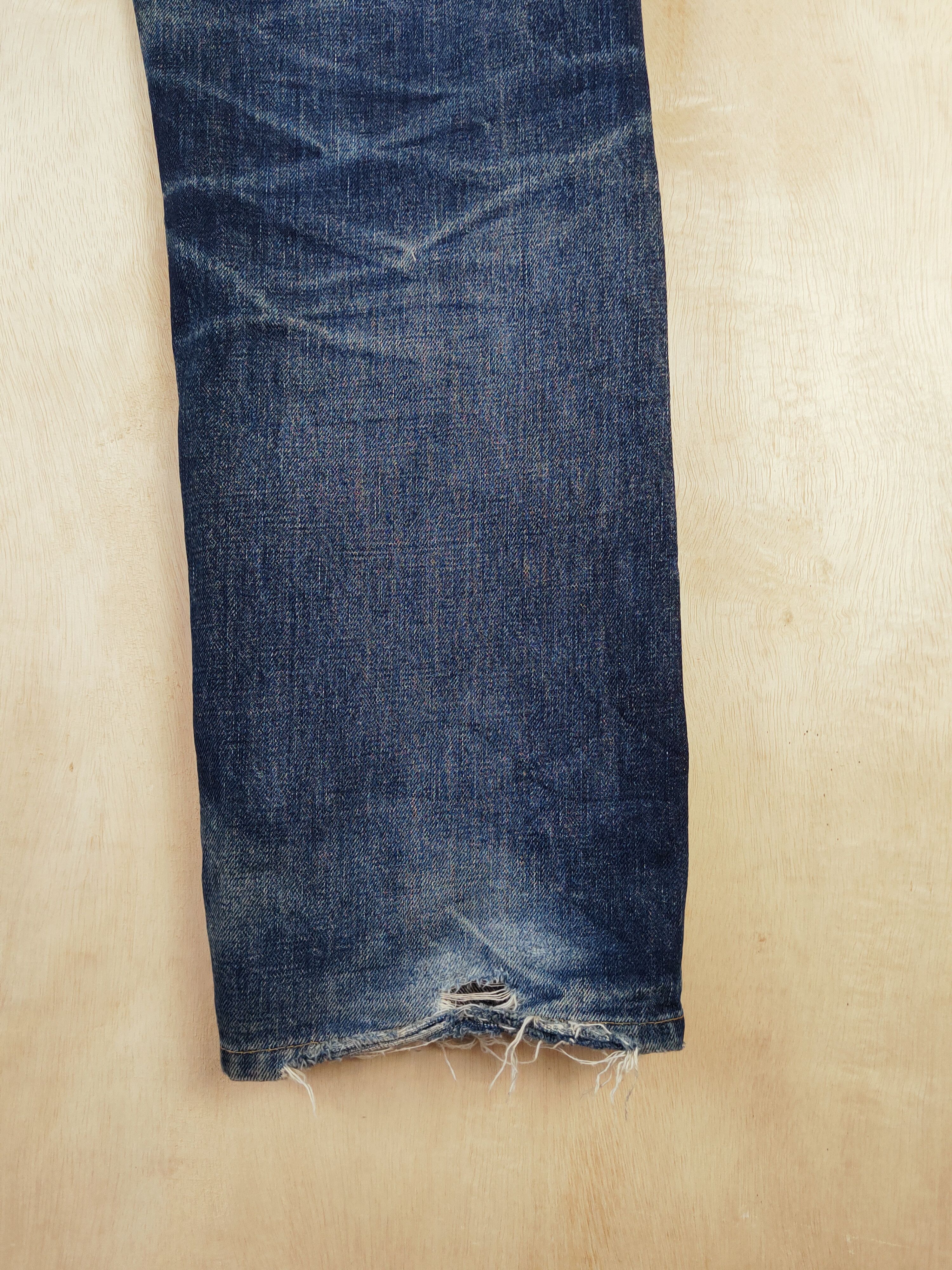 Levi's DL Levi's Big E selvedge Distressed Ripped Jeans #S2674 Size US 29 - 14 Thumbnail
