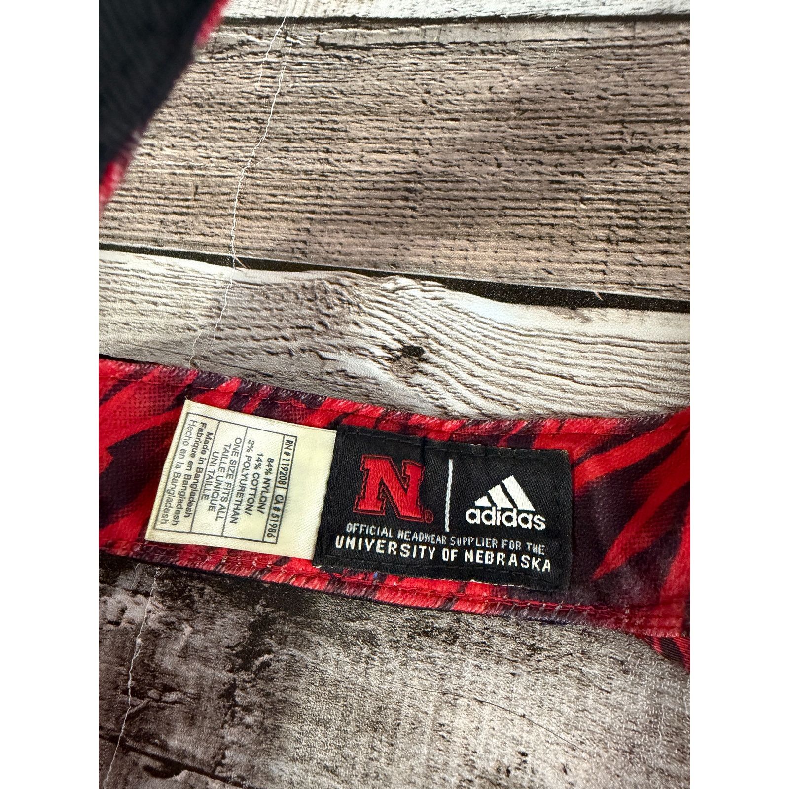 Adidas Nebraska Cornhuskers Adidas Visor Size ONE SIZE - 6 Thumbnail