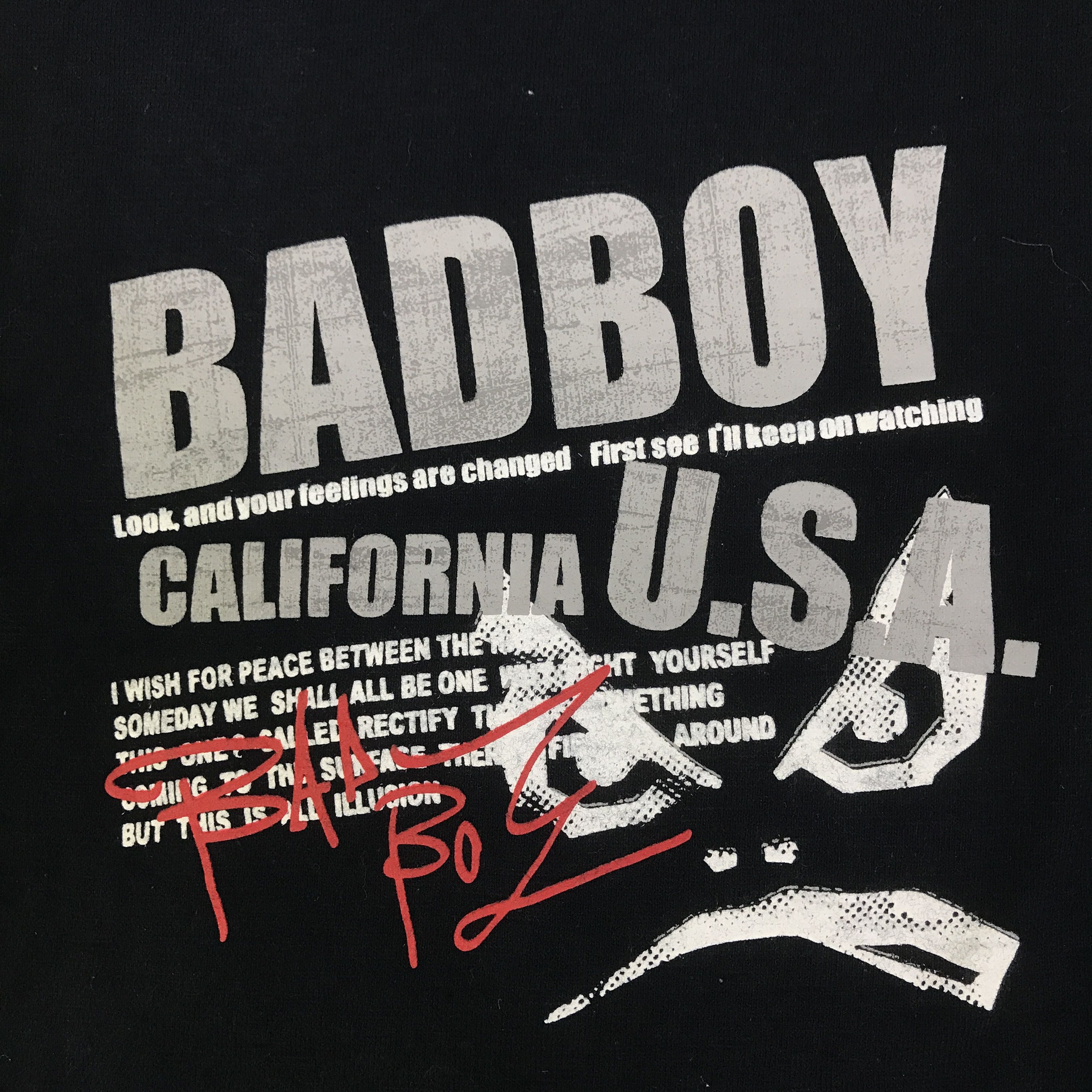 Japanese Brand BadBoy California usa Black Punk t-shirt K93B25 Size US L / EU 52-54 / 3 - 8 Thumbnail
