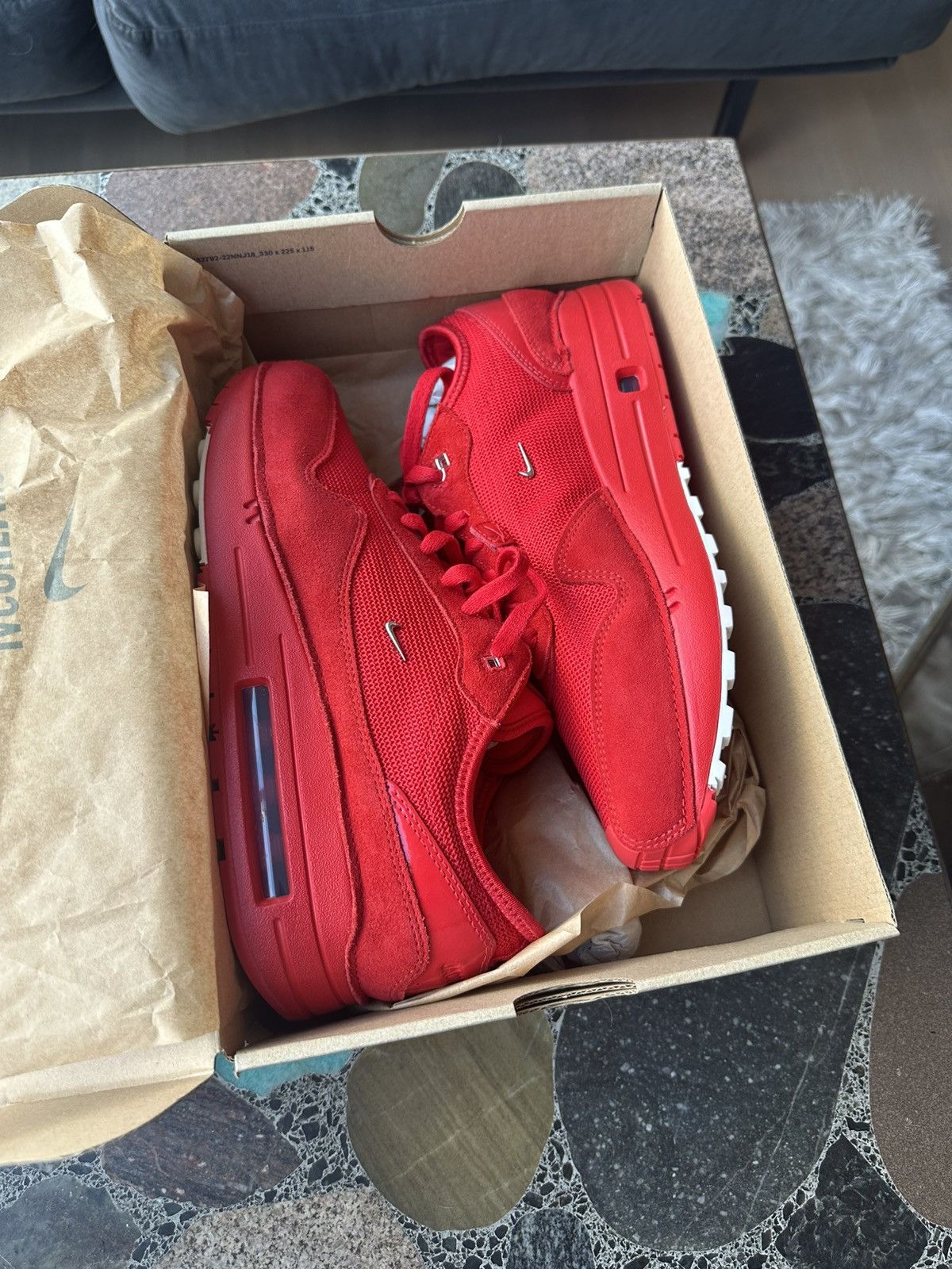 Jacquemus × Nike Air Max 1 x Jacquemus red Size US 12 / EU 45 - 10 Thumbnail