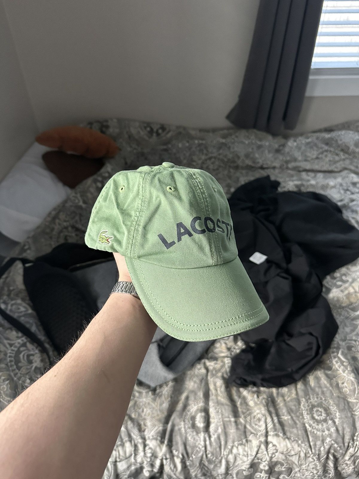 Lacoste × Vintage Vintage Lacoste big logo cap Rap Y2K Size ONE SIZE - 5 Thumbnail