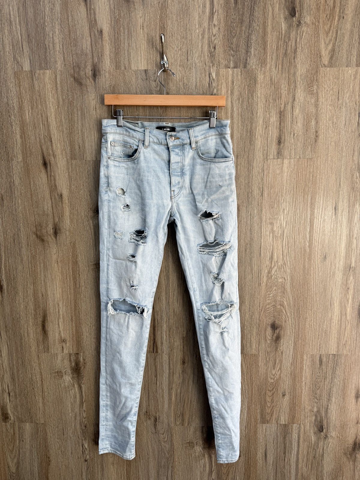 Amiri Amiri Thrasher Denim Jeans Size US 31 - 1 Thumbnail