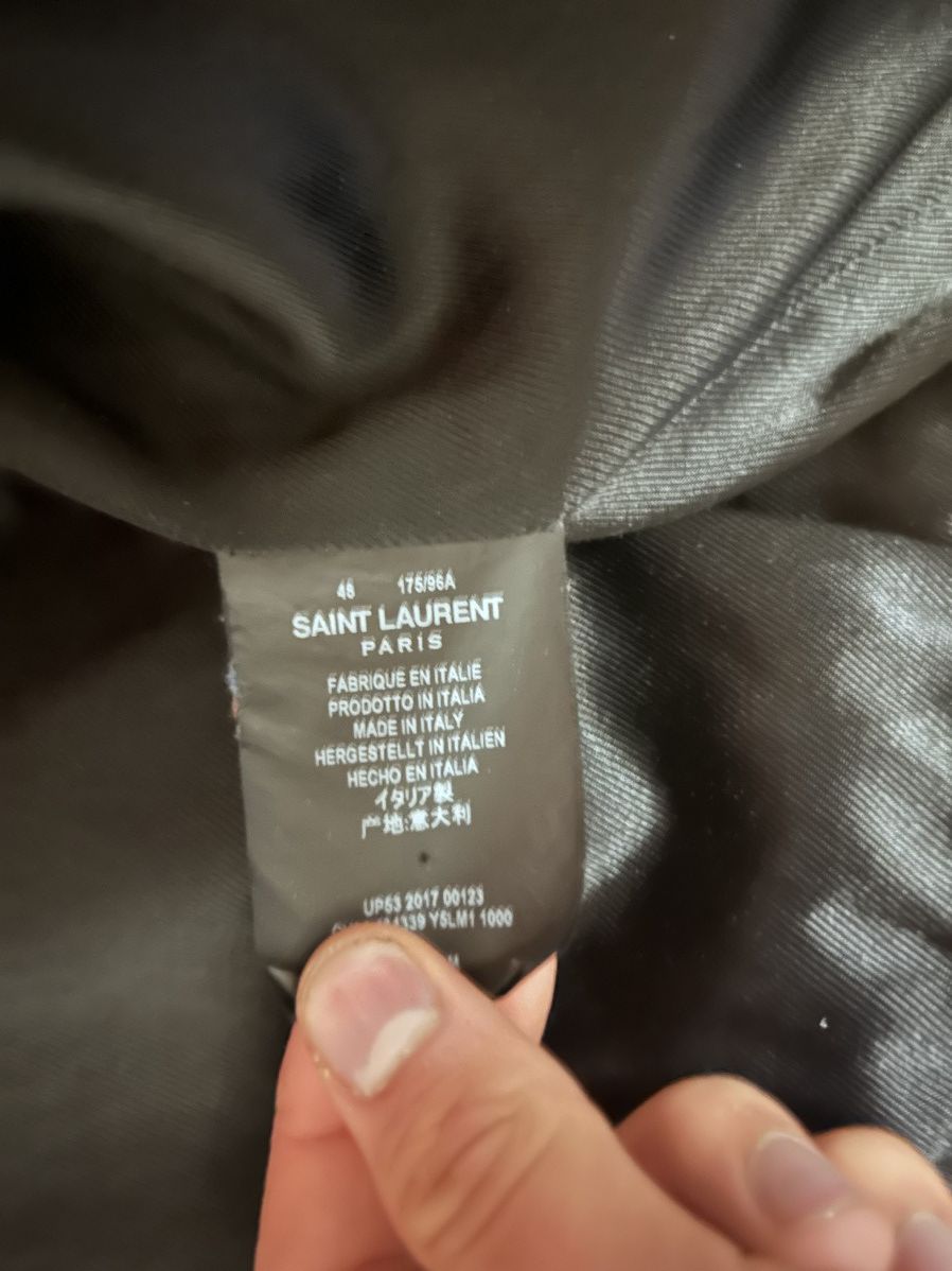 Hedi Slimane × Saint Laurent Paris Saint Laurent Aviator leather jacket w/ fur collar Size US M / EU 48-50 / 2 - 5 Thumbnail