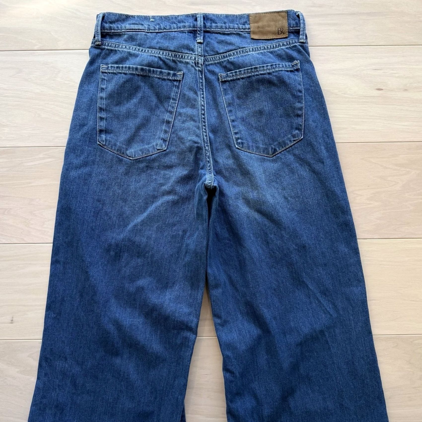 Banana Republic Banana Republic Jeans Women 30 Blue Puddle Bell Bottom Wide Leg Glam 5-Pocket Denim, High Rise, Slim? Wait, no. Size 30" / US 8 / IT 44 - 7 Thumbnail