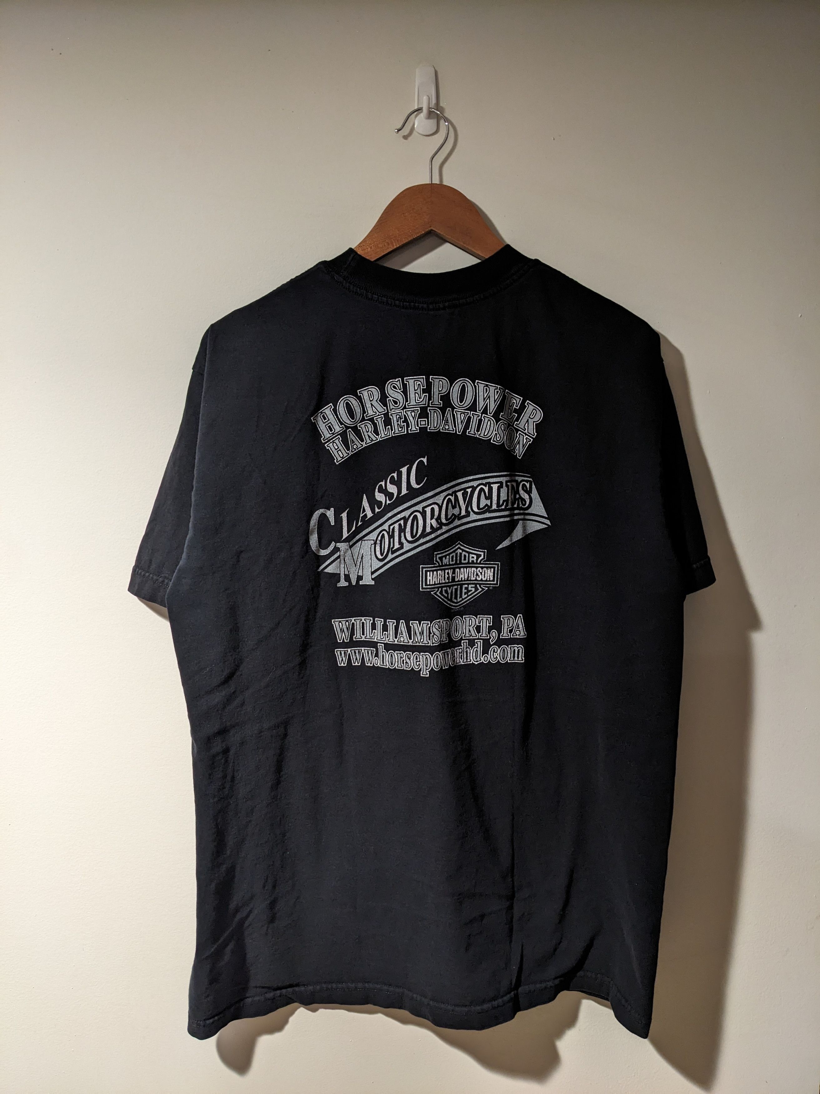 Harley Davidson × Vintage Vintage 2006 Harley Davidson Motorcycle Horsepower T-Shirt Size US XL / EU 56 / 4 - 7 Thumbnail