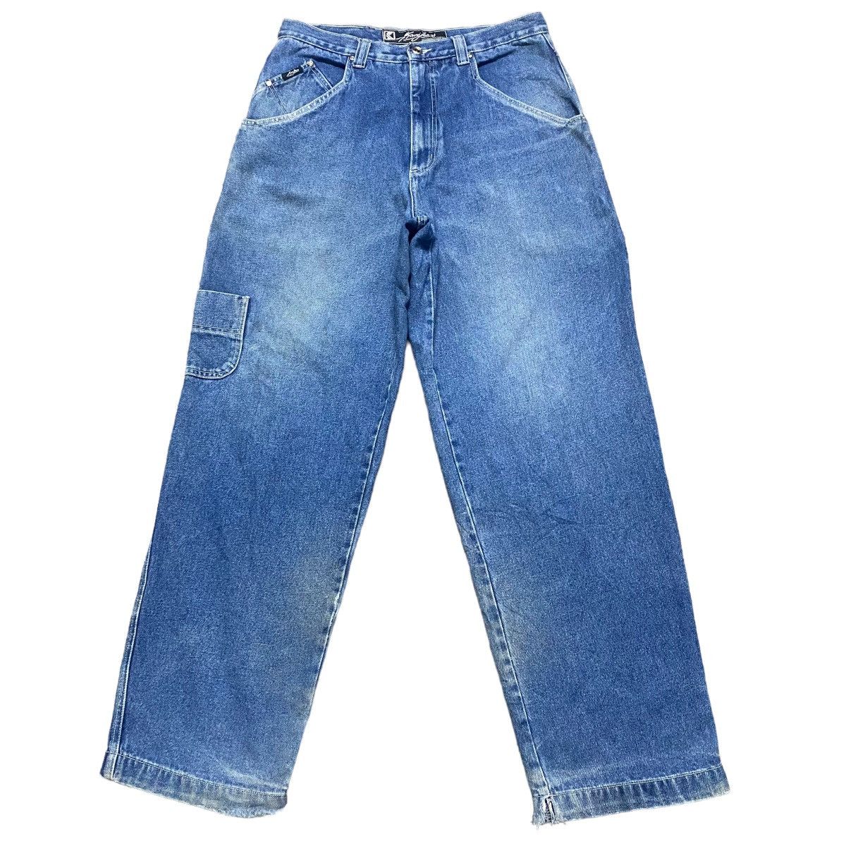 Karl Kani Vintage Kani Denim Carpenter Baggy Pants Size US 33 - 2 Thumbnail