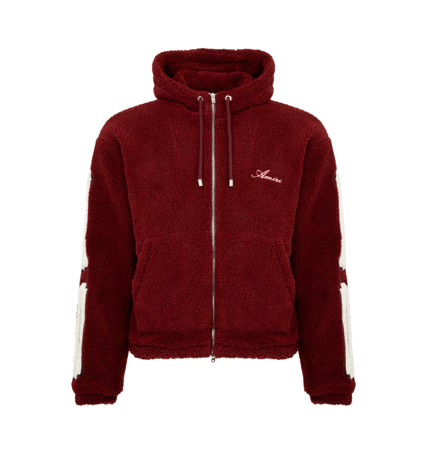 Amiri o1h1sh10526 Bones Fleece Zip Hoodie Size US S / EU 44-46 / 1 - 1 Thumbnail
