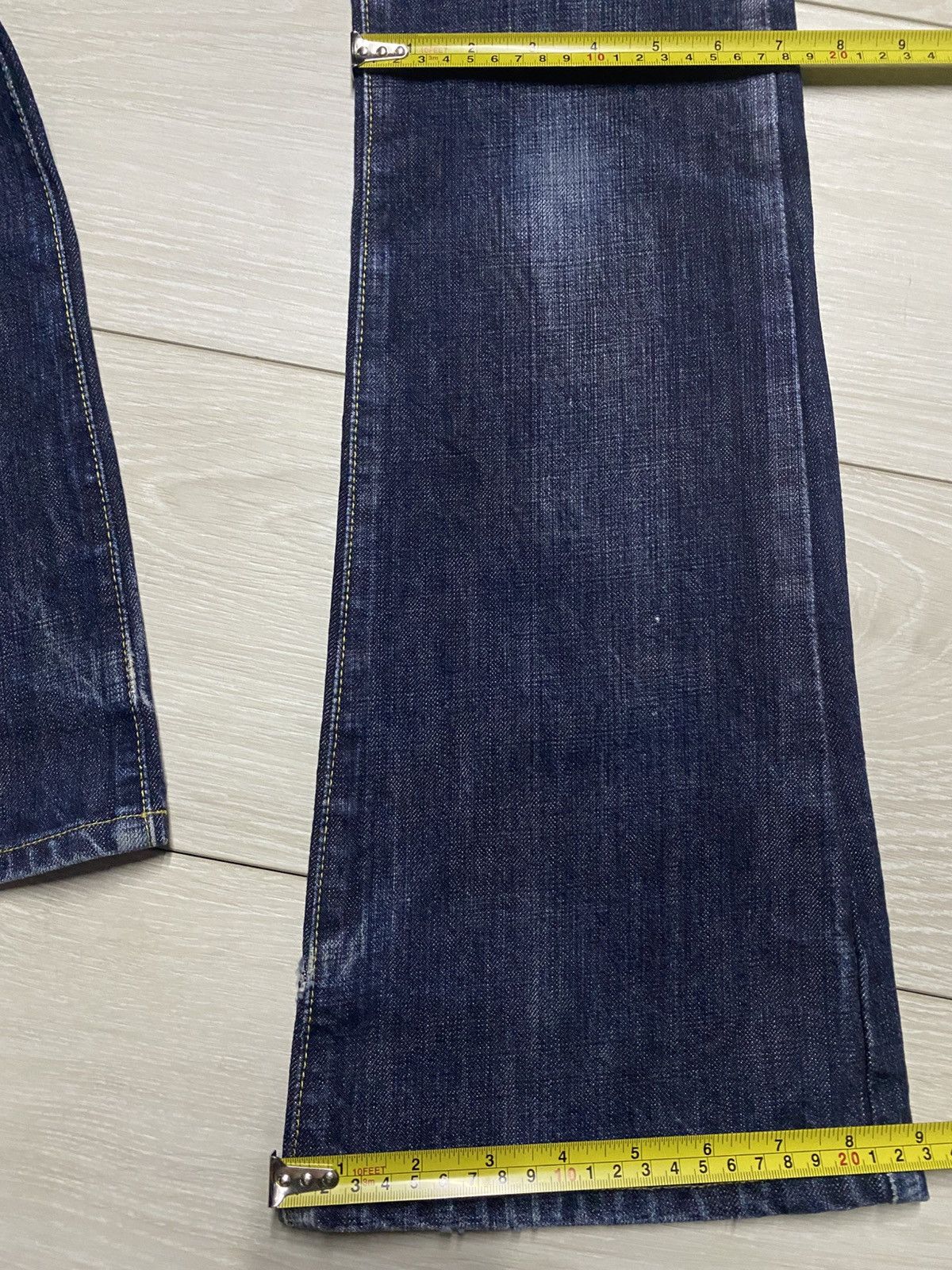 Burgus Plus Vintage Japan Brand Burgus Plus Blue Wash Flare Jeans Size US 29 - 17 Thumbnail