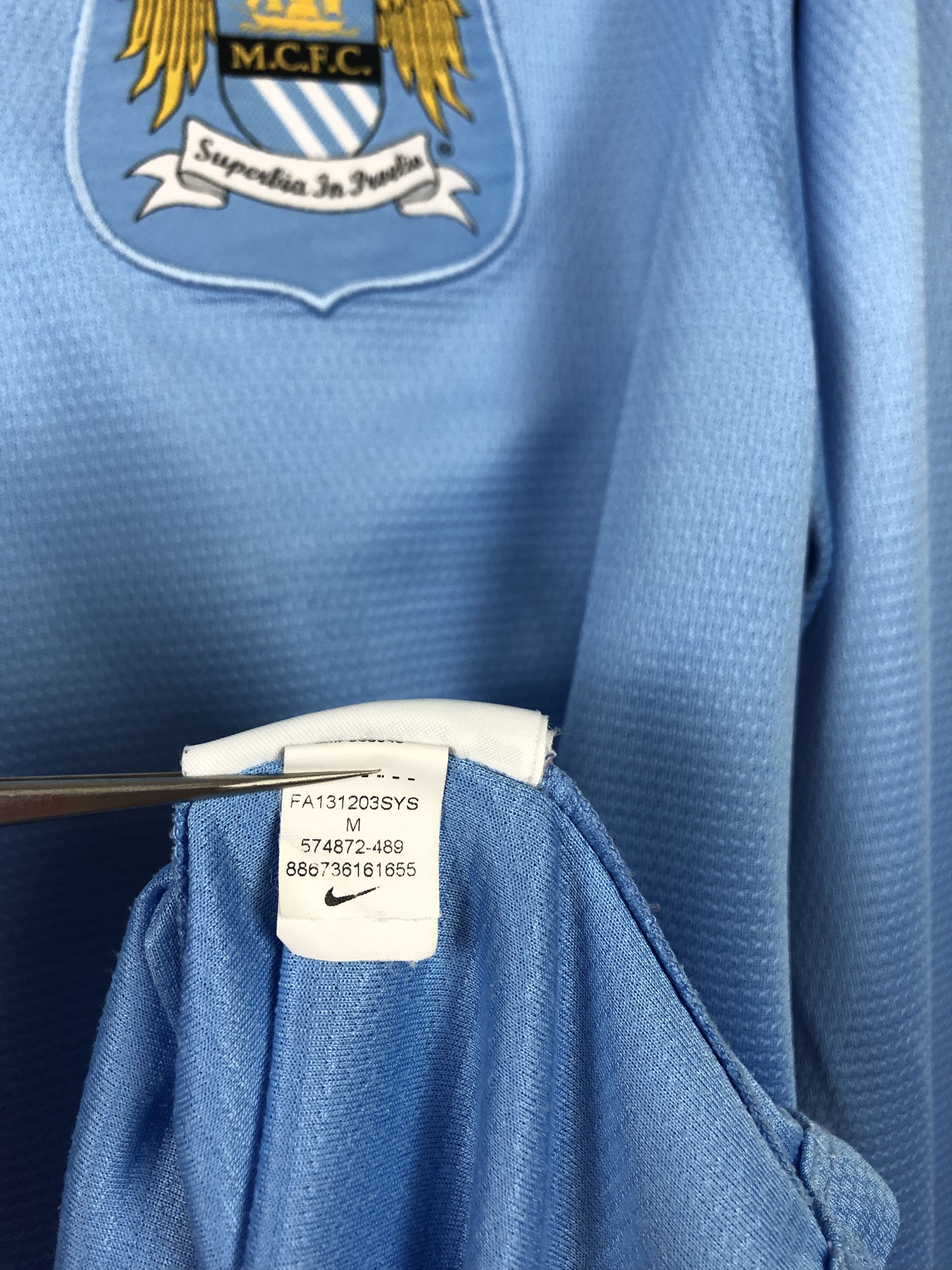 Nike Manchester City football shirt 2013 Soccer Nike Rare Hype Size US M / EU 48-50 / 2 - 14 Thumbnail