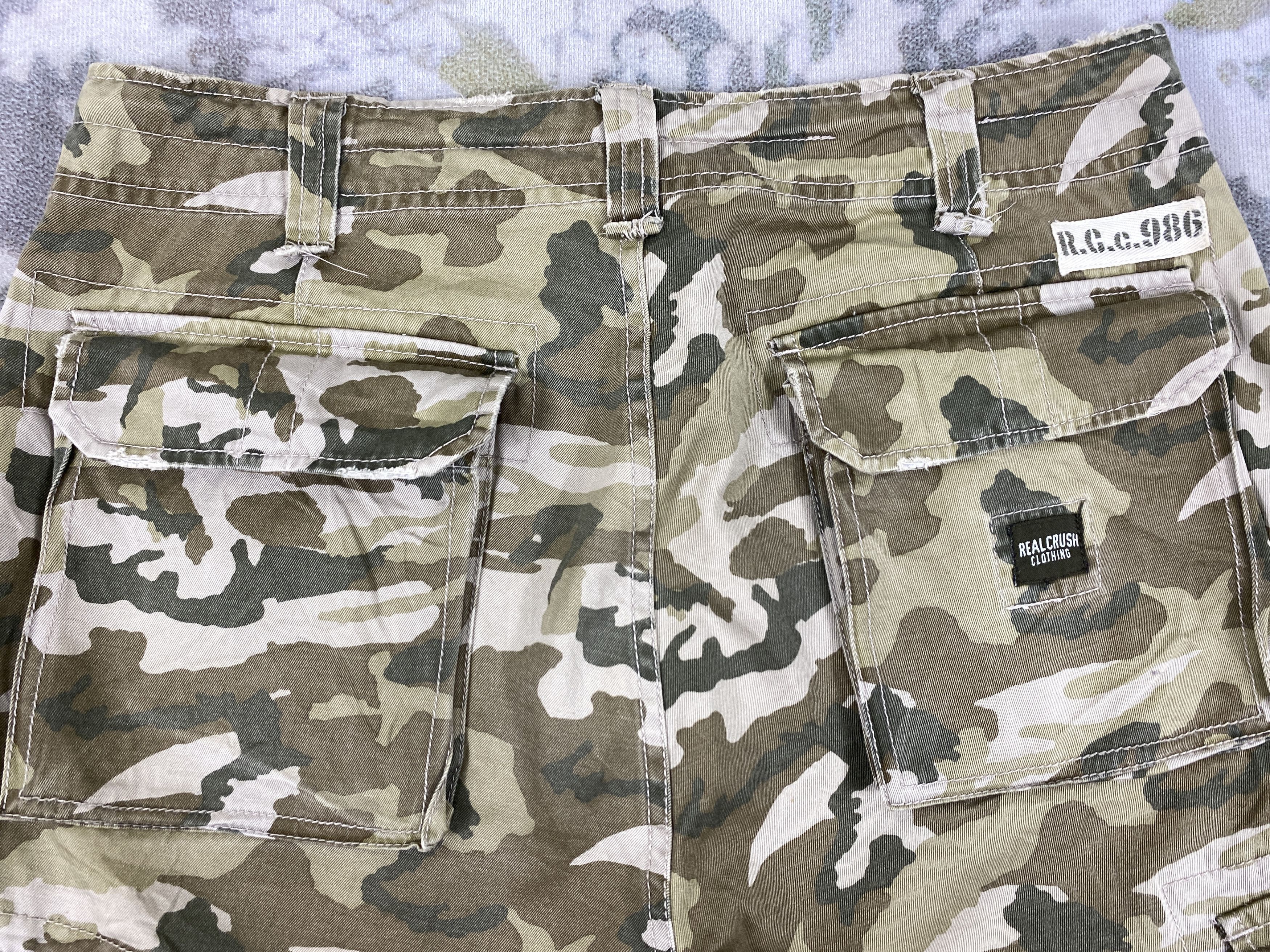Japanese Brand Real Crush Clothing Camo Cargo Pants -CP304 Size US 32 / EU 48 - 4 Thumbnail