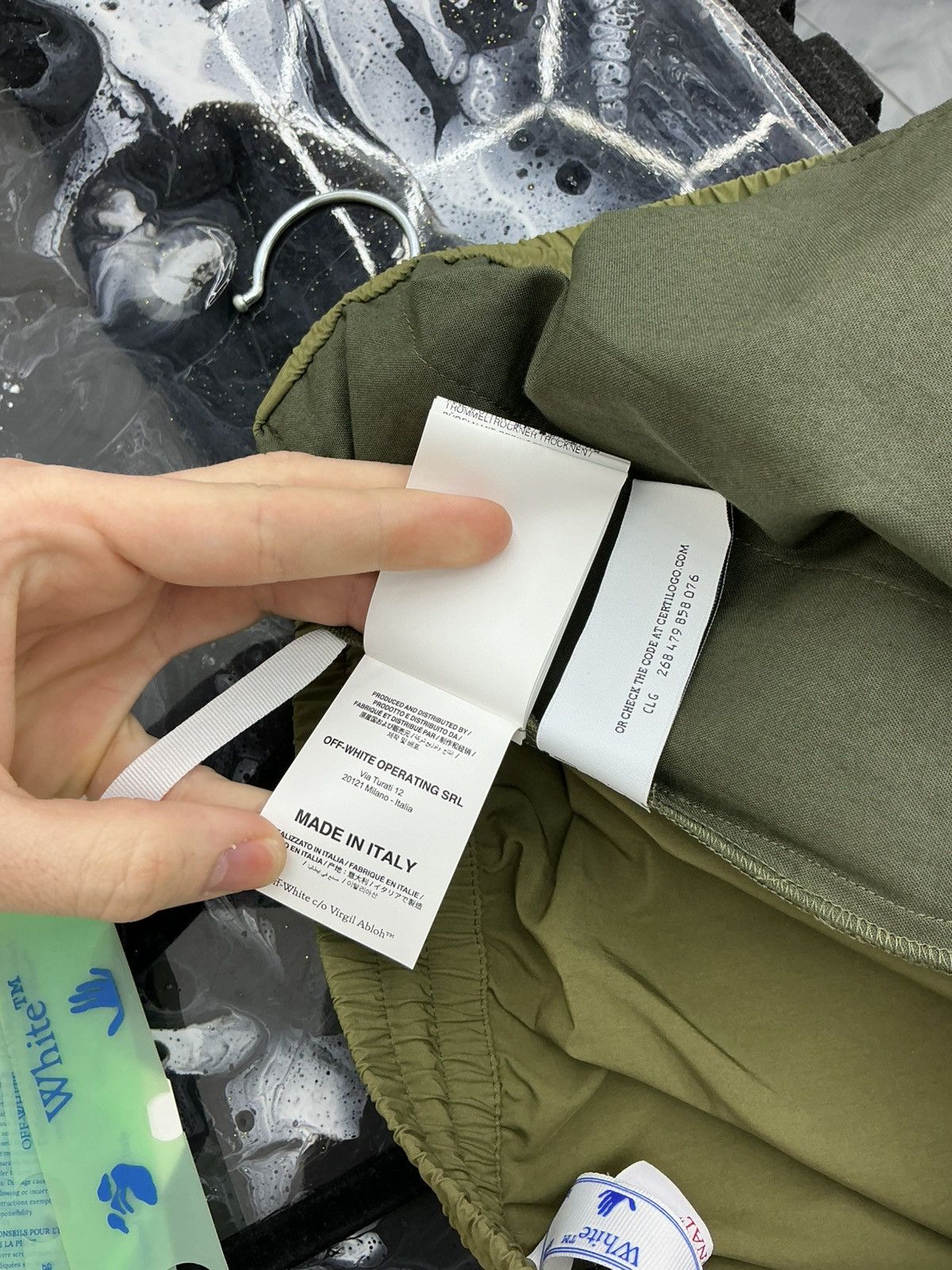 Off-White Off White Track Pants Olive Green Size L Size US 34 / EU 50 - 14 Thumbnail