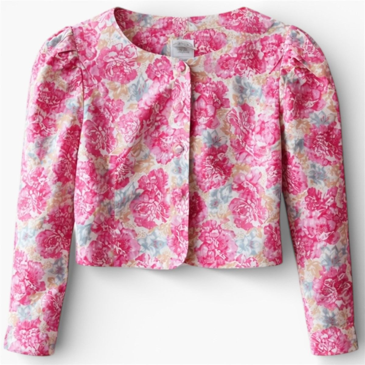 Laura Ashley VINTAGE 80’s LAURA ASHLEY PINK FLORAL ART BUTTON JACKET Uk16 Size XL / US 12-14 / IT 48-50 - 1 Thumbnail