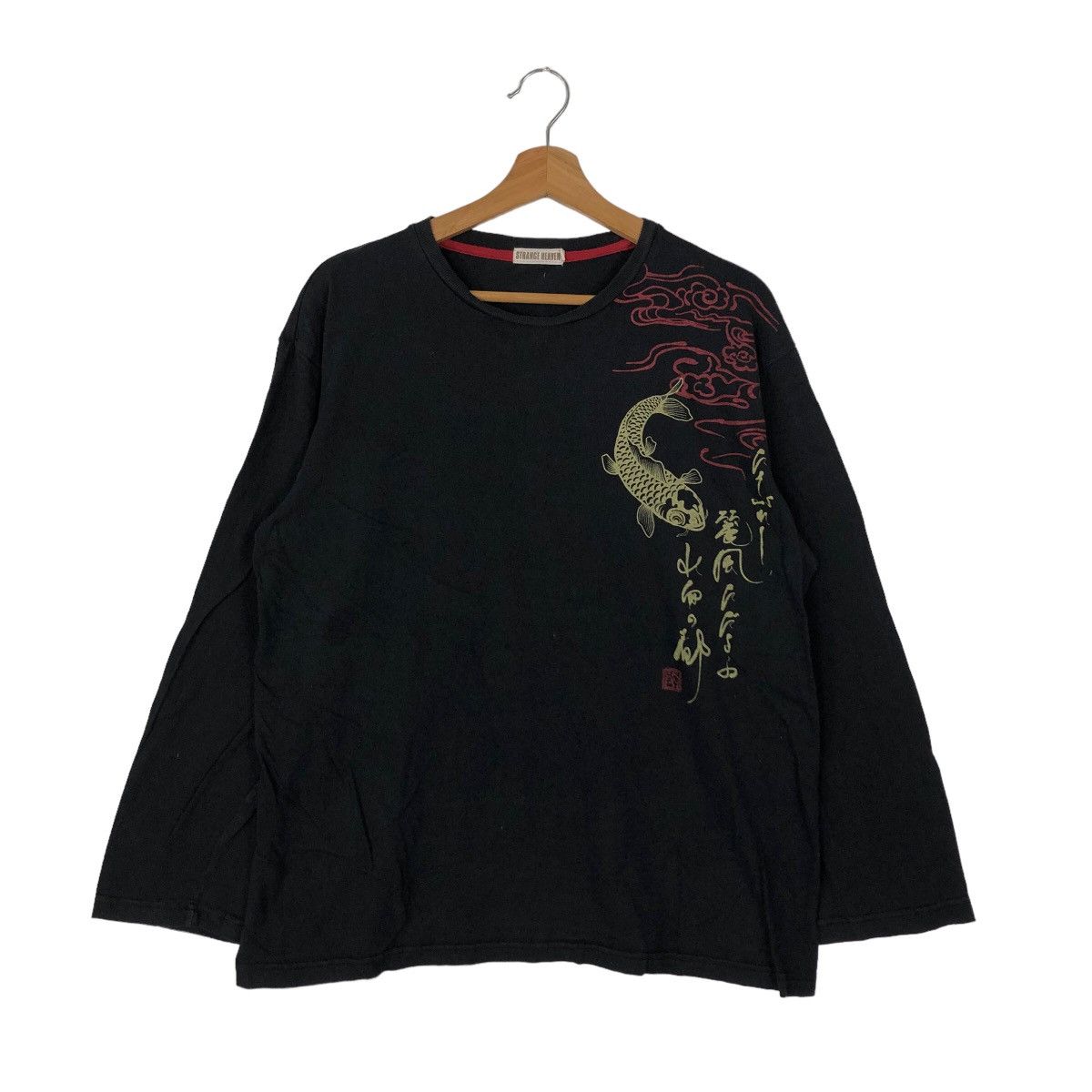 Japanese Brand 🔥RARE STRANGE HEAVEN LONG SLEEVE SUKAJAN SHIRT BIG LOGO Size US L / EU 52-54 / 3 - 1 Thumbnail
