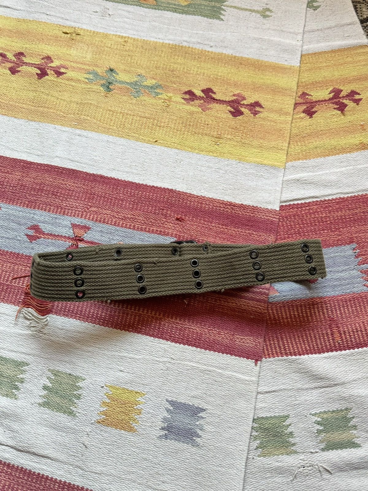Vintage Vintage 00’s USA y2k Military Khaki Japanese Belt Size ONE SIZE - 3 Thumbnail